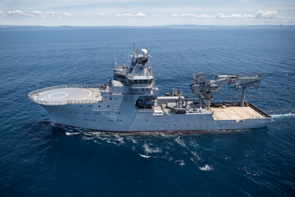 The Royal New Zealand Navy ship HMNZS Manawanui is used for salvage and hydrography tasks around New Zealand and across the Southwest Pacific, according to the New Zealand Defence Force's website. Photo / NZDF