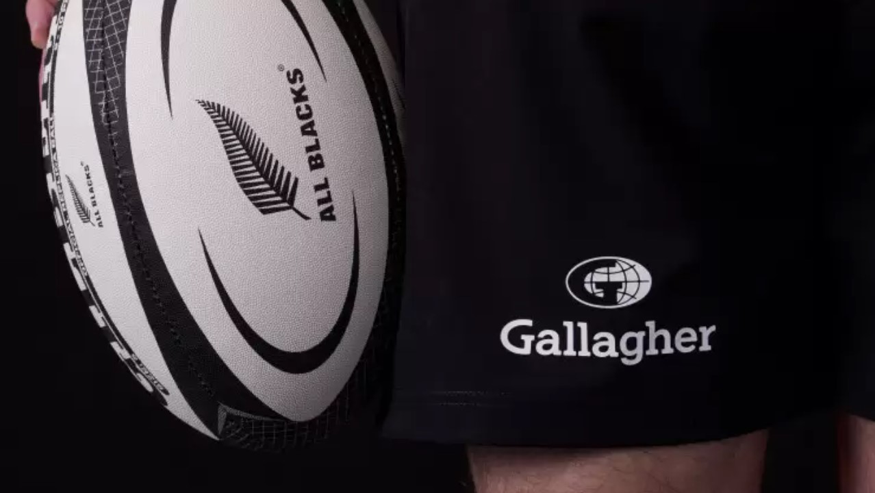 Gallagher's name appears on the All Blacks' shorts - will it one day appear on the jersey?