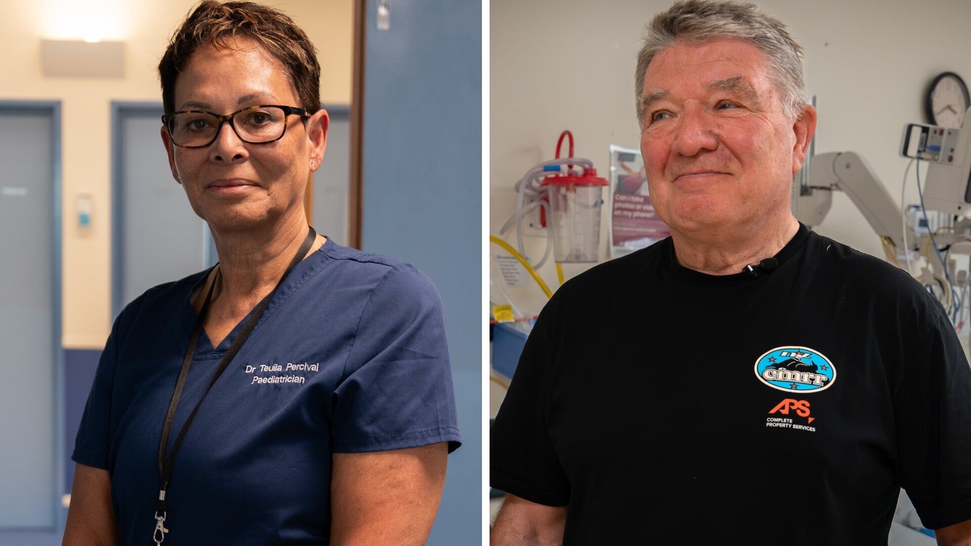 Paediatricians Dame Teuila Percival and Adrian Trenholme have worked at Middlemore's Kidz First Children's Hospital since it opened 25 years ago. Photo / Annaleise Shortland