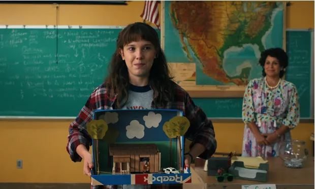 Millie Bobbie Brown returns as Eleven, except this time she's without her psychic powers. Photo / Netflix