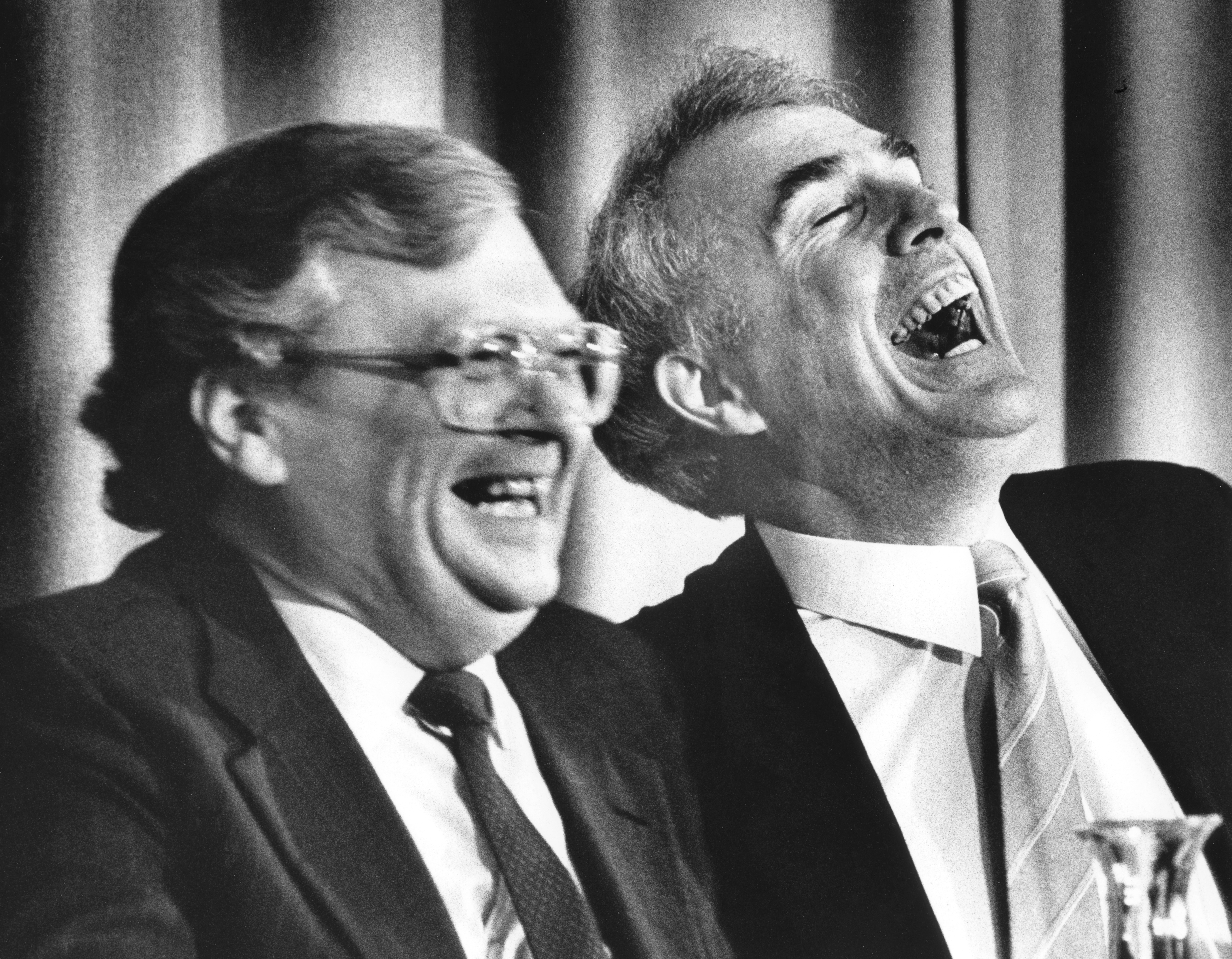 Every New Zealand PM since David Lange (pictured with successor Geoffrey Palmer) has been interviewed by a National Library historian. Photo / Paul Escourt