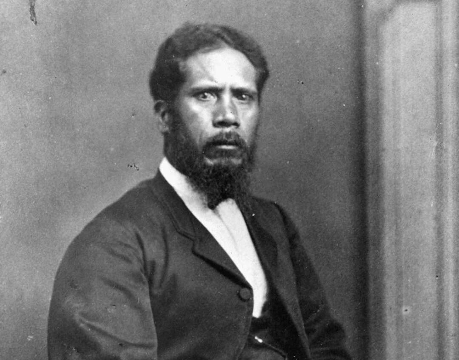 Wiremu Katene, possibly taken after his election to the Northern Māori seat in Parliament, in 1871. Photo / Alexander Turnbull Library