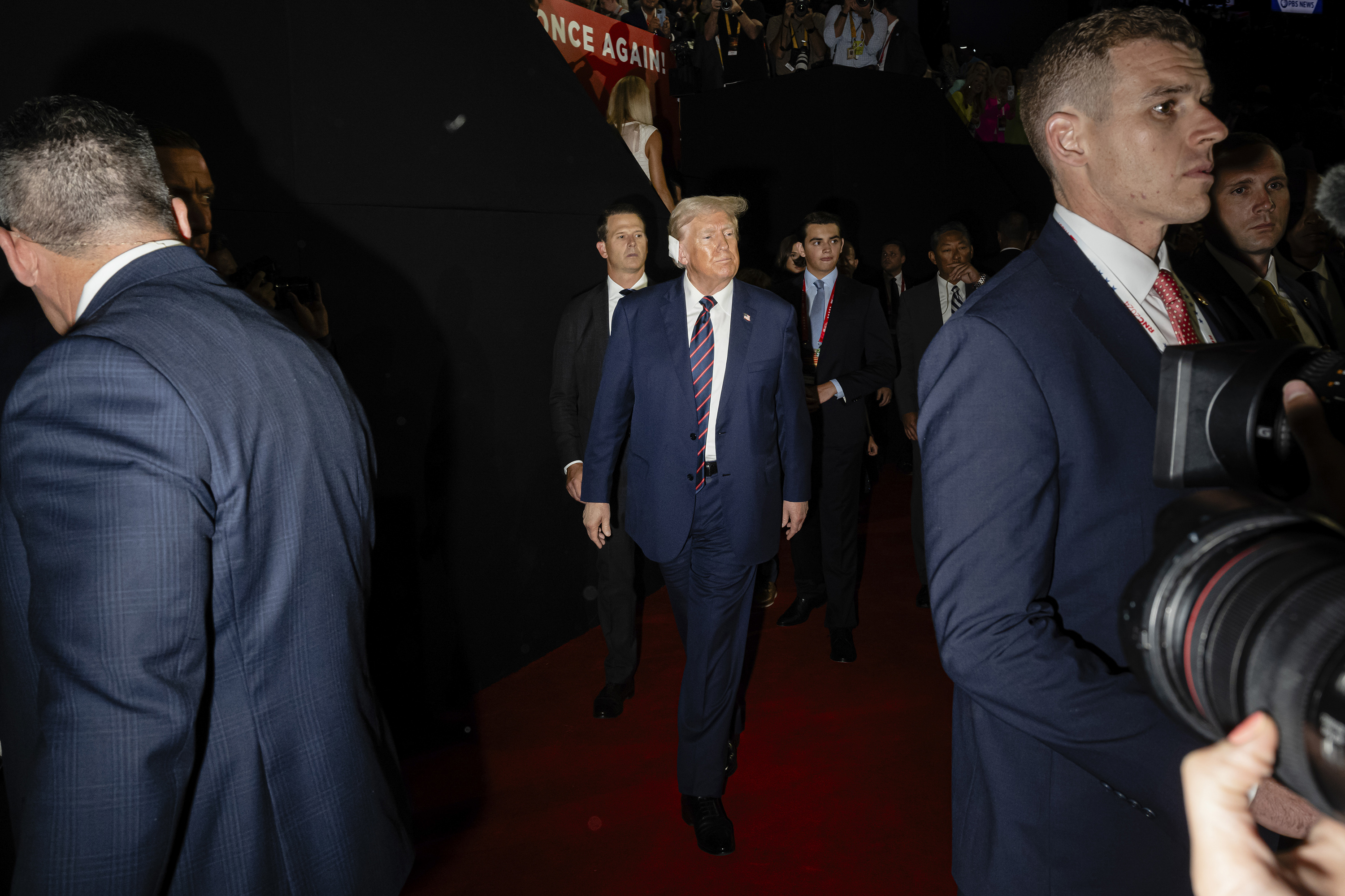 With Donald Trump consistently polling ahead of President Biden, some governments around the world are taking concrete steps to prepare for the possibility of a second Trump administration. Photo / Jon Cherry, The New York Times