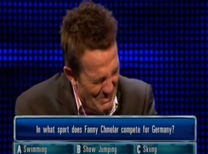 Bradley Walsh loses it over the famous Fanny Chmelar question on The Chase.