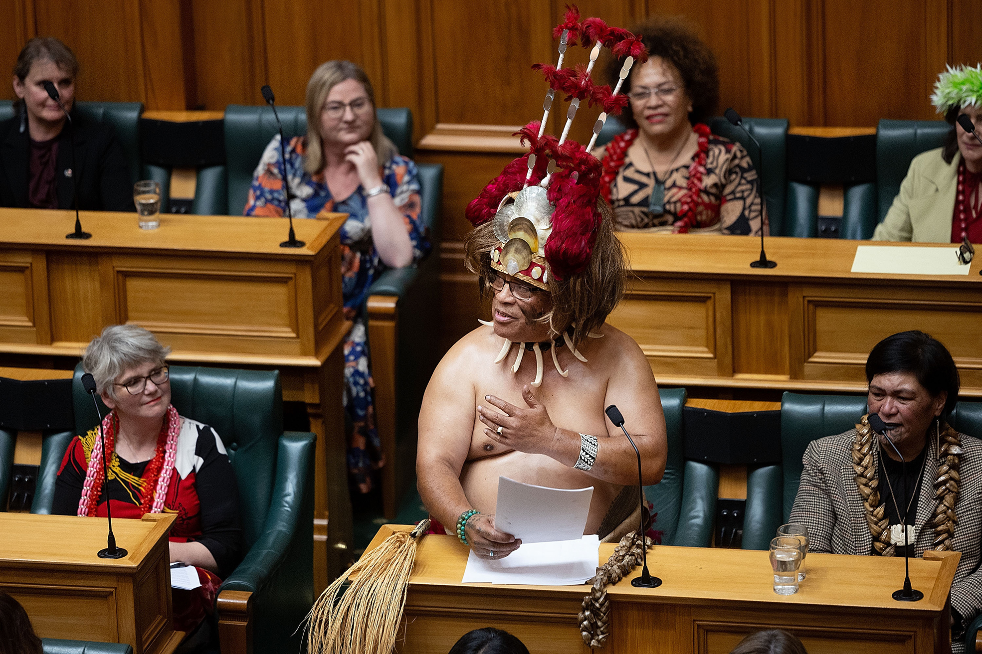 Aupito William Sio giving his valedictory spech at Parliament in Wellington in August 2023. Photo / Marty Melville