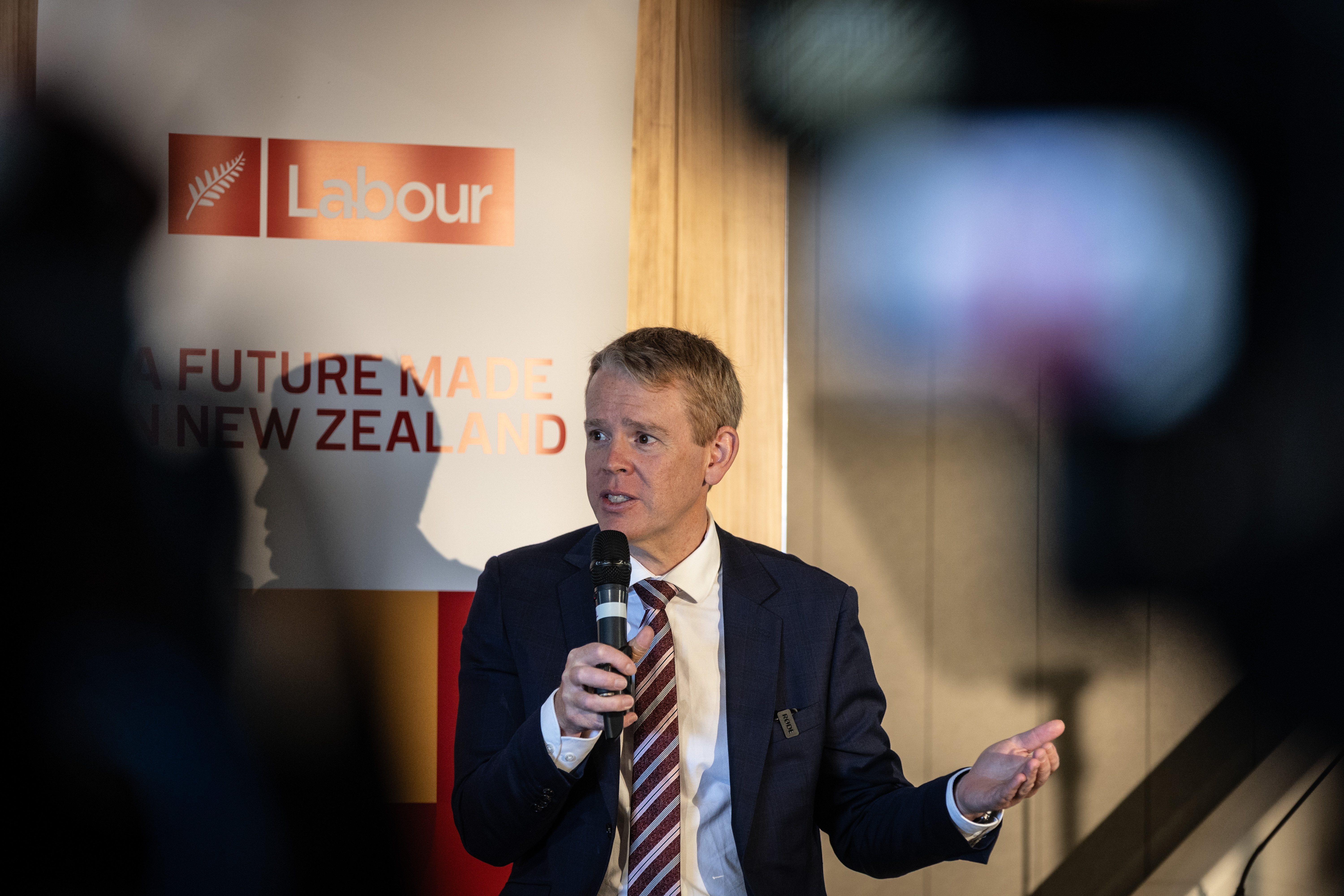Labour leader Chris Hipkins unsure on plans to fund second harbour crossing. Photo/ Michael Craig