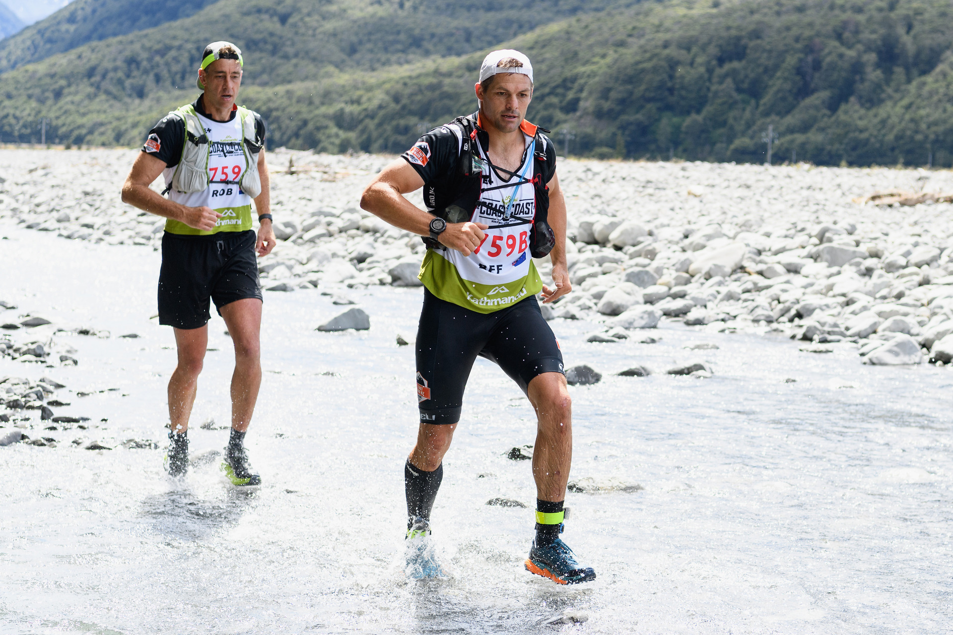 NZRPA boss Rob Nichol and Richie McCaw competing in the 2020 Coast to Coast. Photo / Getty Images 