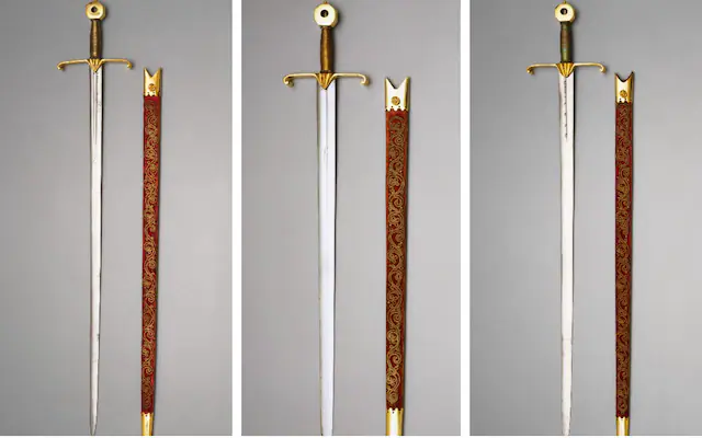 The Swords of Spiritual Justice, Mercy, and Temporal Justice. Photo /  Royal Collection Trust
