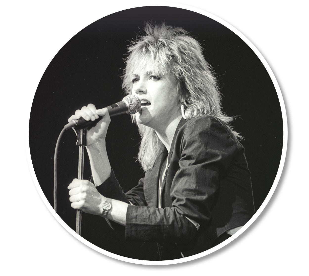 New Zealand pop singer Sharon O'Neill, pictured in 1983, performing at Queen Elizabeth centre, Tauranga.