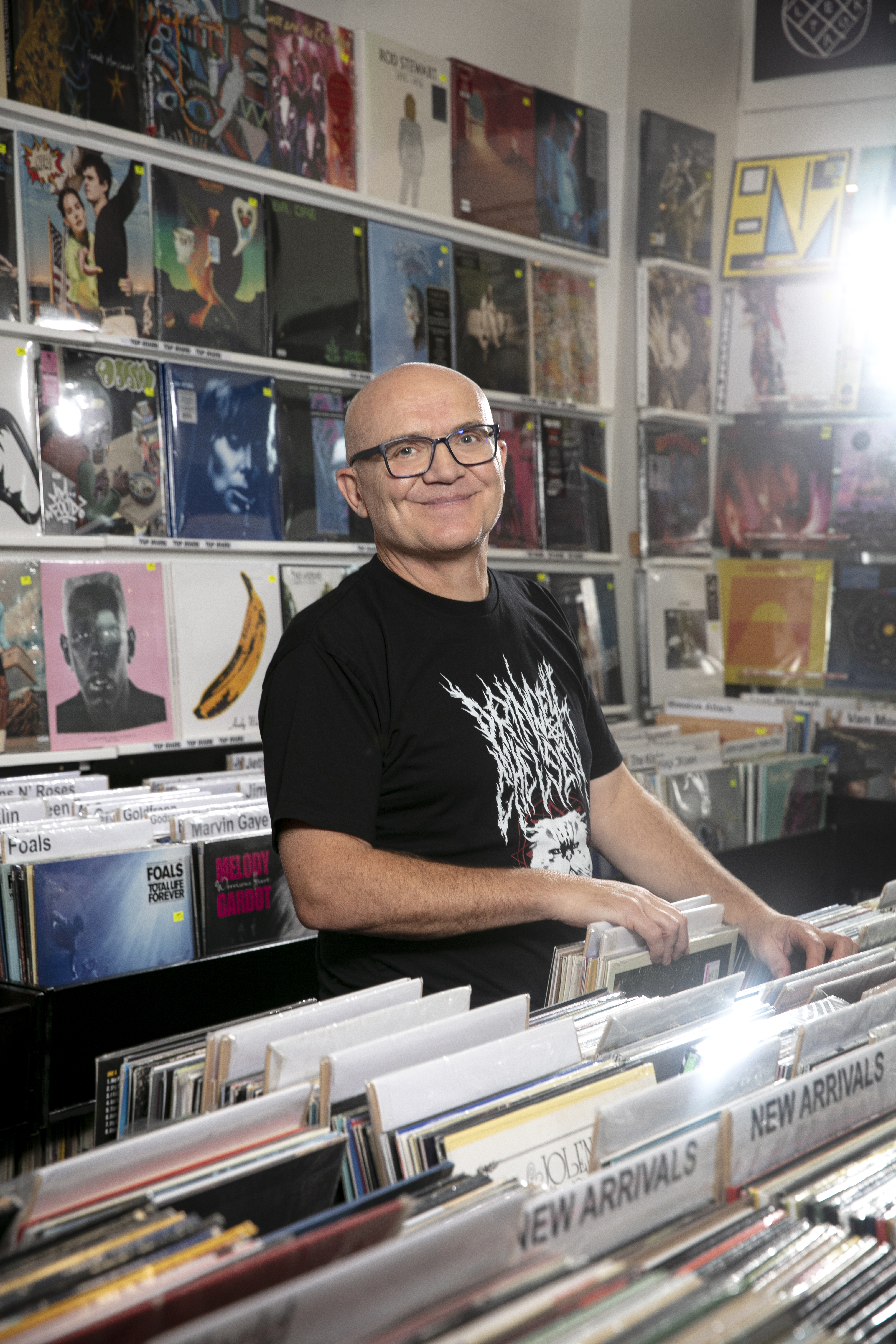 New Viva music columnist Peter Baker photographed at Marbecks. Photo / Babiche Martens
