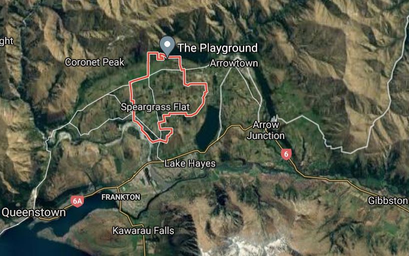Speargrass Flat - the area where the new home is proposed. Photo / Google Maps