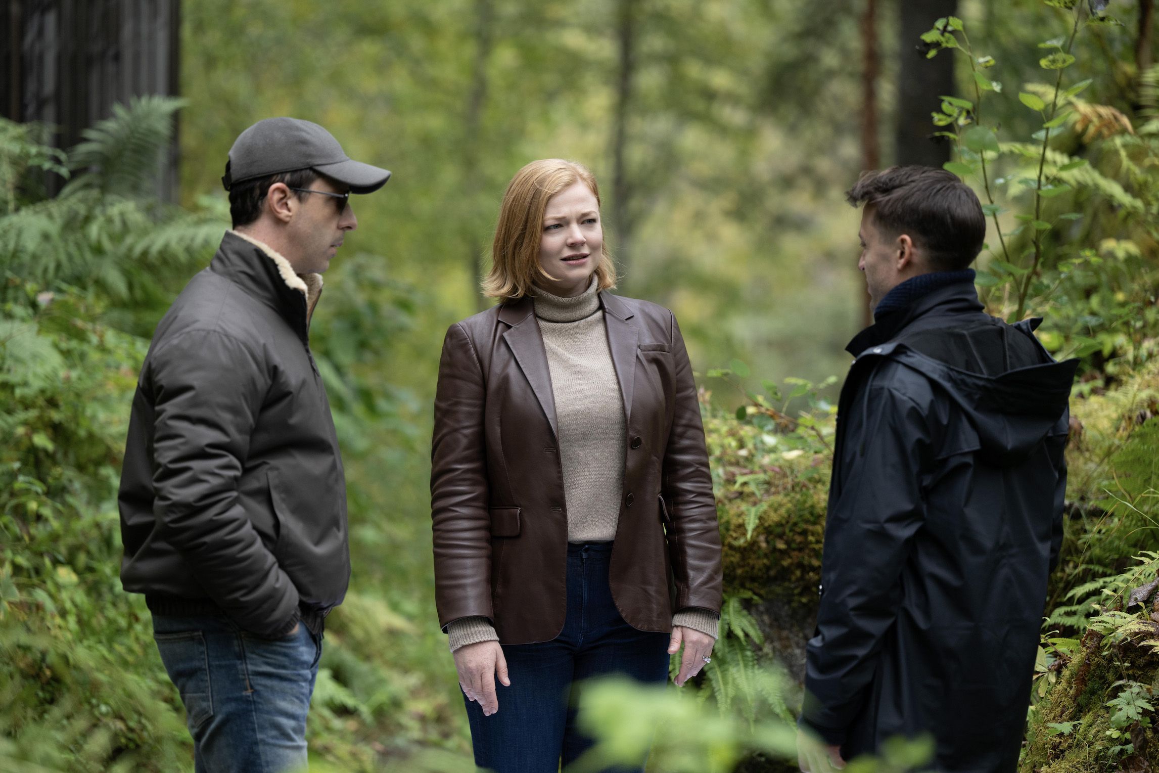 Jeremy Strong, Sarah Snook and Kieran Culkin in season four of 'Succession'