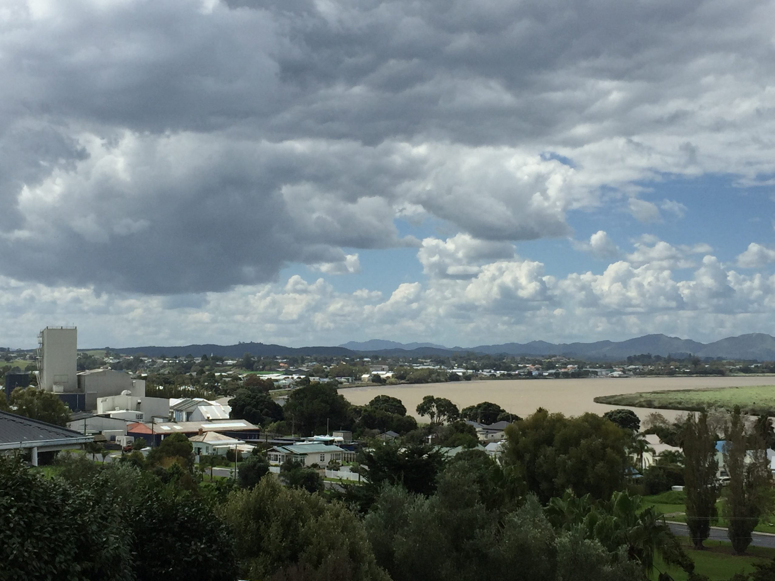 Riverside Kaipara town Dargaville is typical of district locations potentially affected by climate change-amplified predicted sea level rise.  Photo / Susan Botting