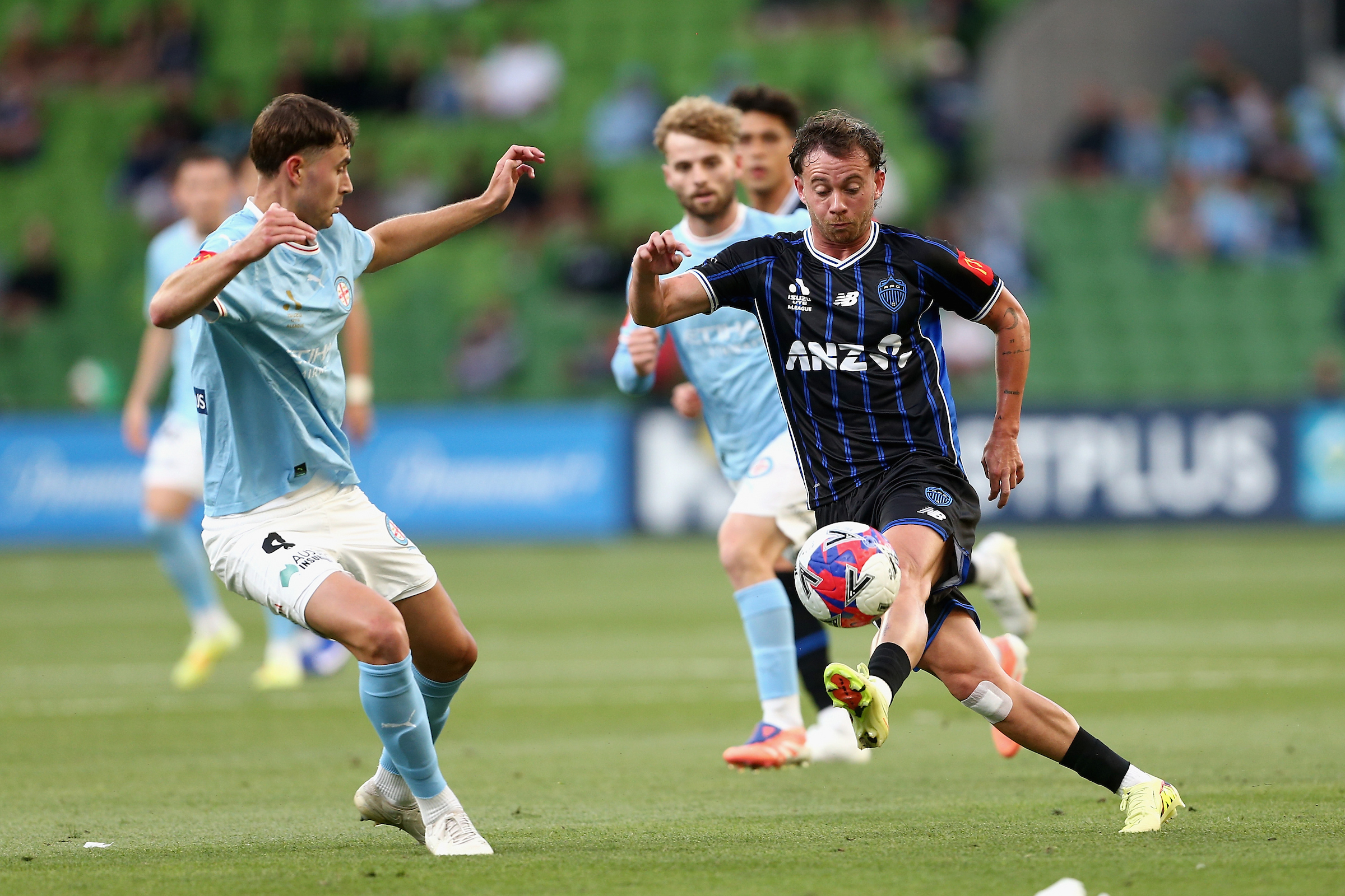 Lachlan Brook scored the first goal against Melbourne City. Photo / Photosport