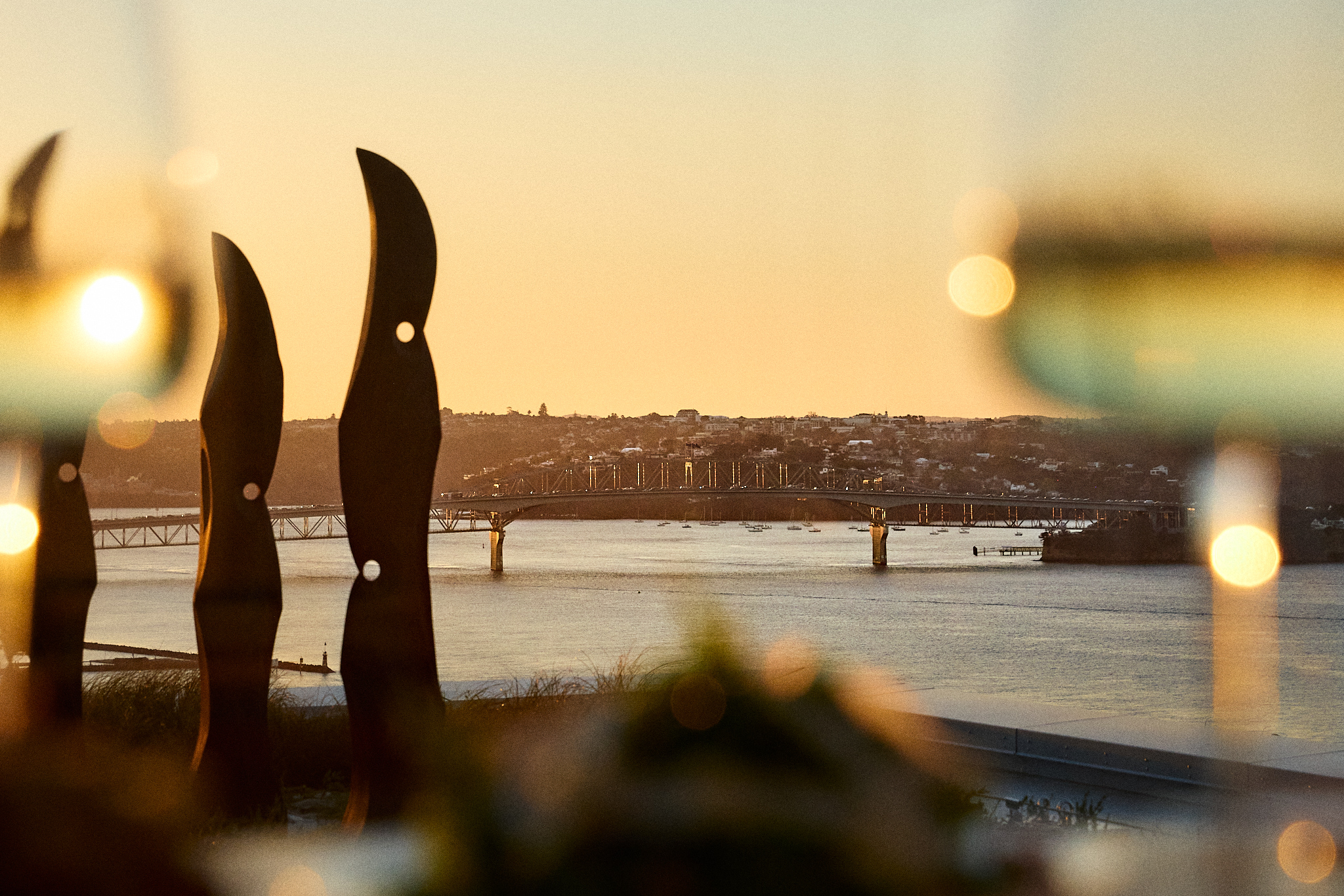 The view from Queens Rooftop bar takes in 270 degrees of Auckland, including the North Shore. Photo / Jake Dennis