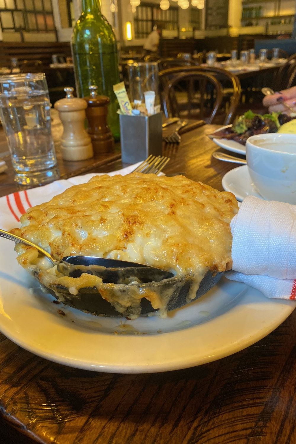 Michael refuels with a hearty breakfast at The Smith. 