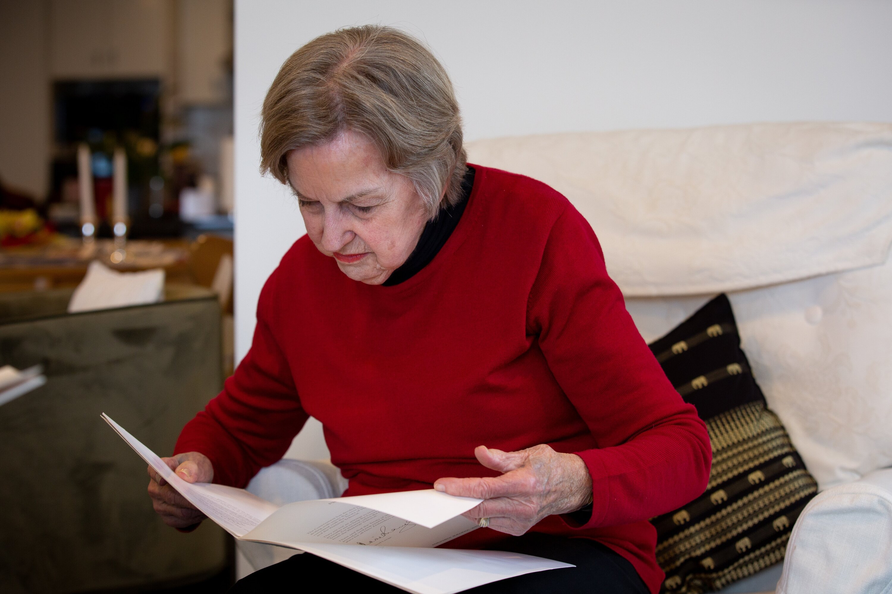 Dame Claudia Orange, aged 86, at home in Takapuna. Photo / Sylvie Whinray