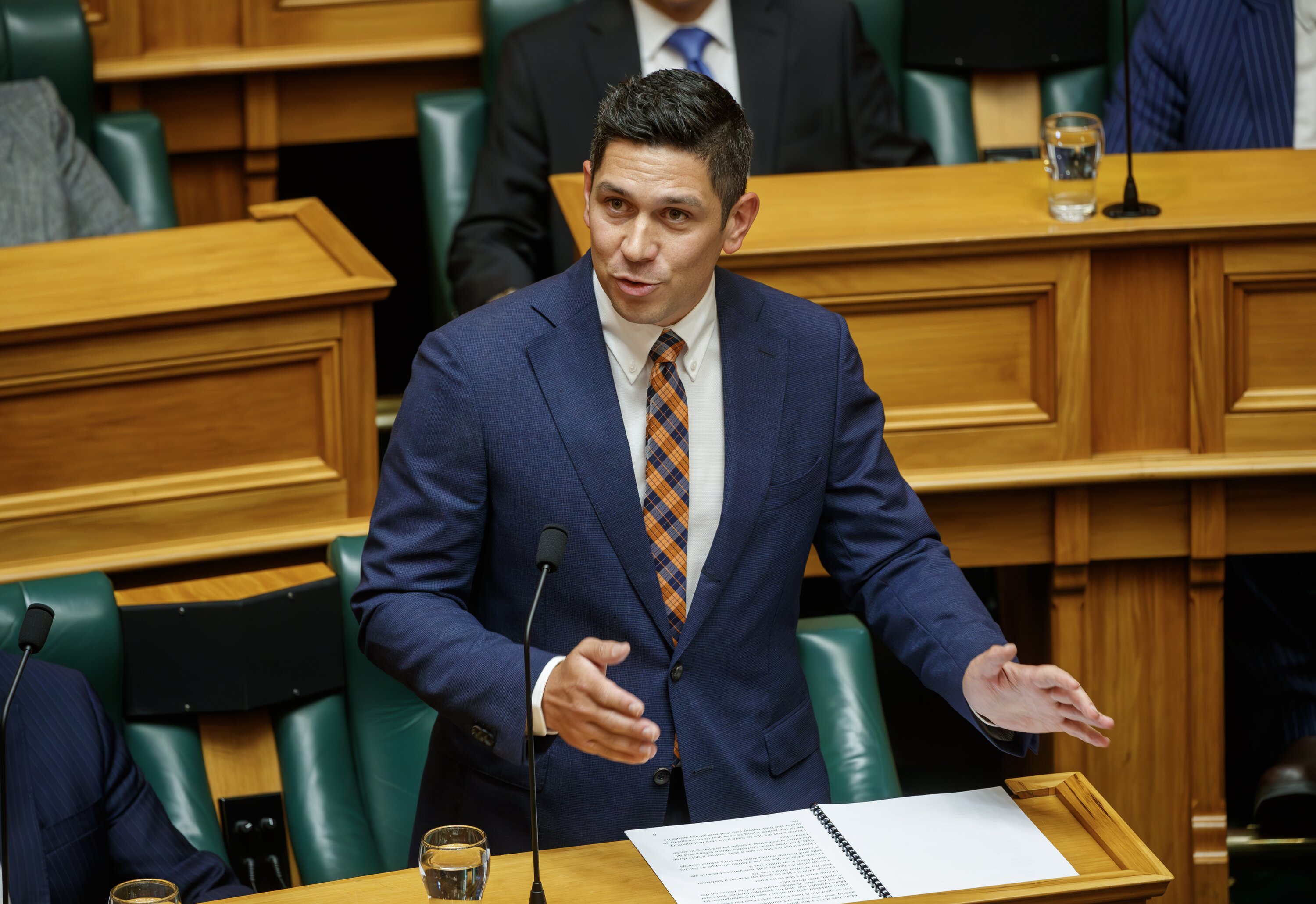 Associate Transport Minister James Meager announced the funding in Dunedin today. Photo / Mark Mitchell