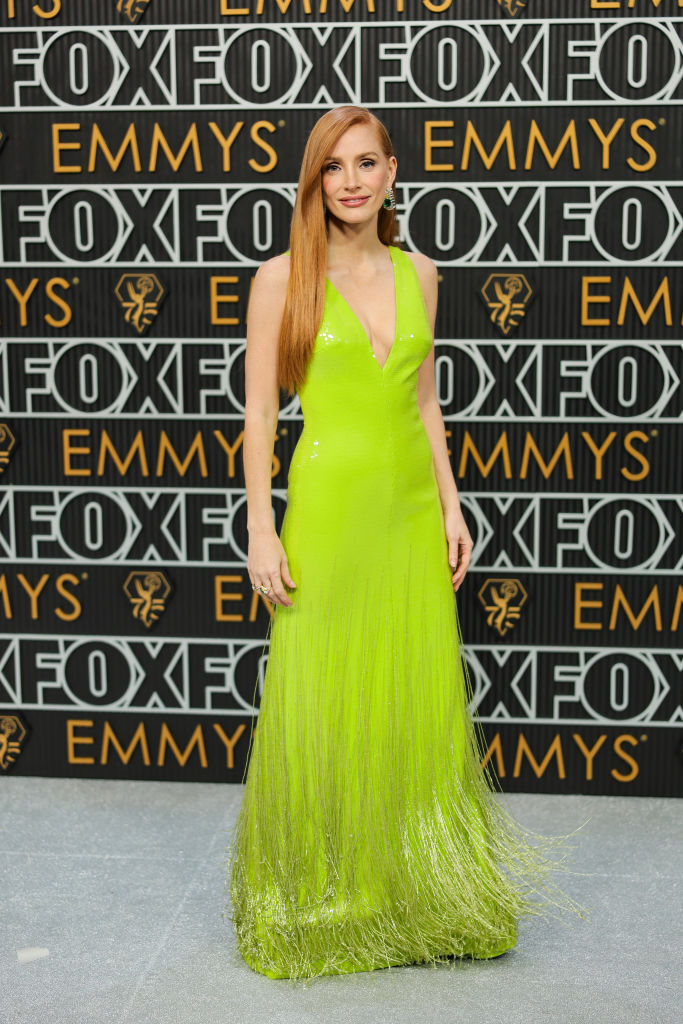 Jessica Chastain attends the 75th Emmy Awards. Photo / Getty Images