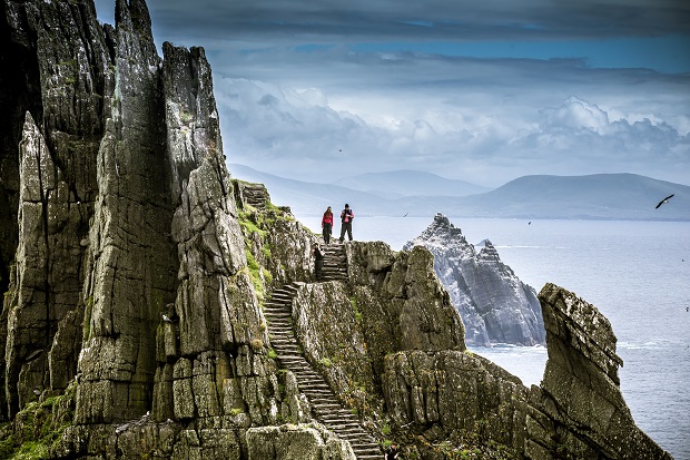The Force is with climbers who mount the island's slate steps. Photo / Getty Images
