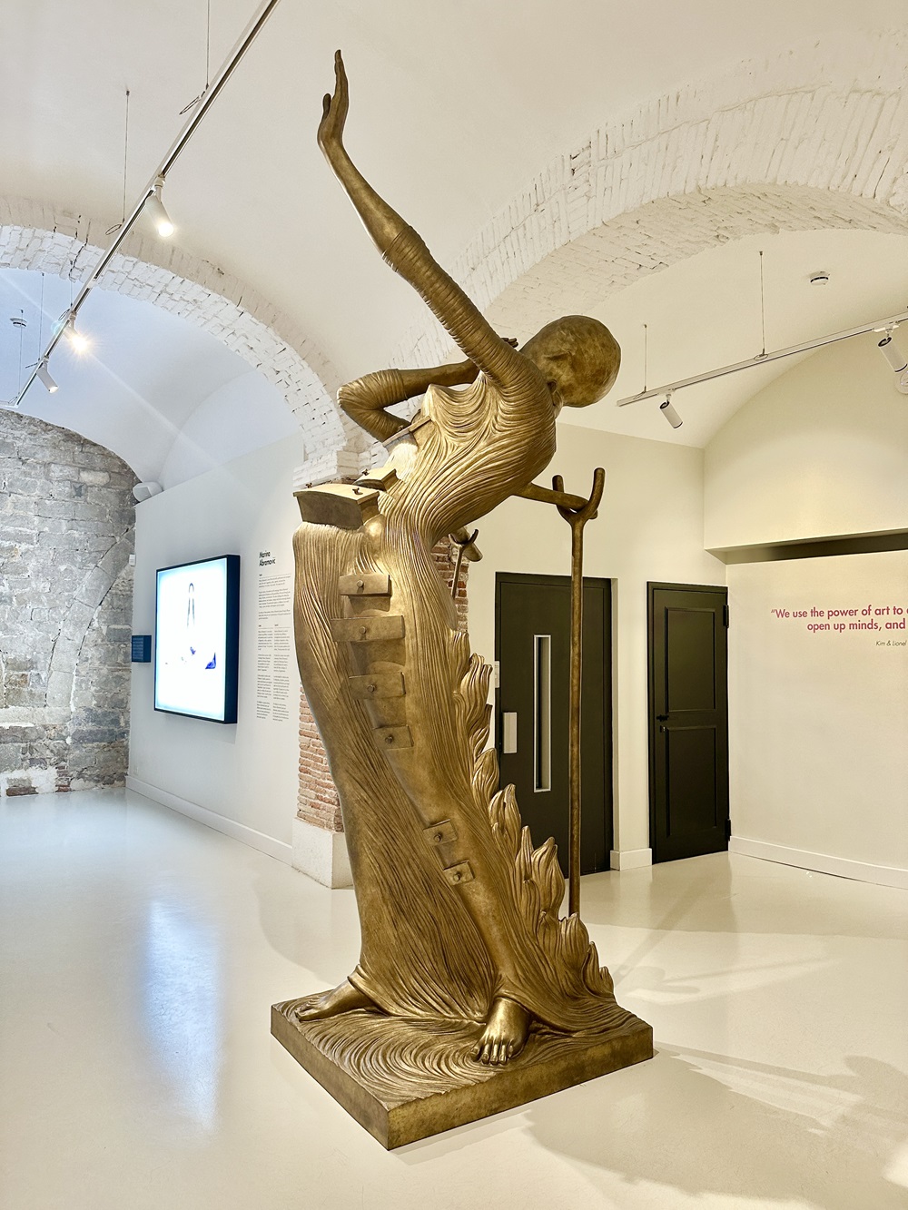Salvador Dali's 'Woman Aflame' (1980) on display at Moco Museum. Photo / Dan Ahwa