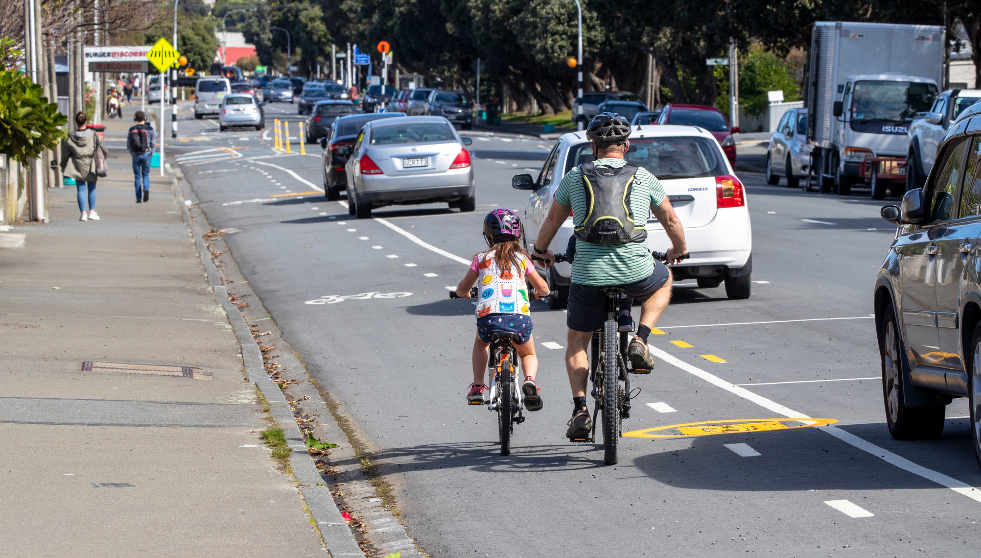 A key route of the city's Paneke Pōneke cycleway network plan has been put on hold after the sewage disaster. Photo / Mark Mitchell