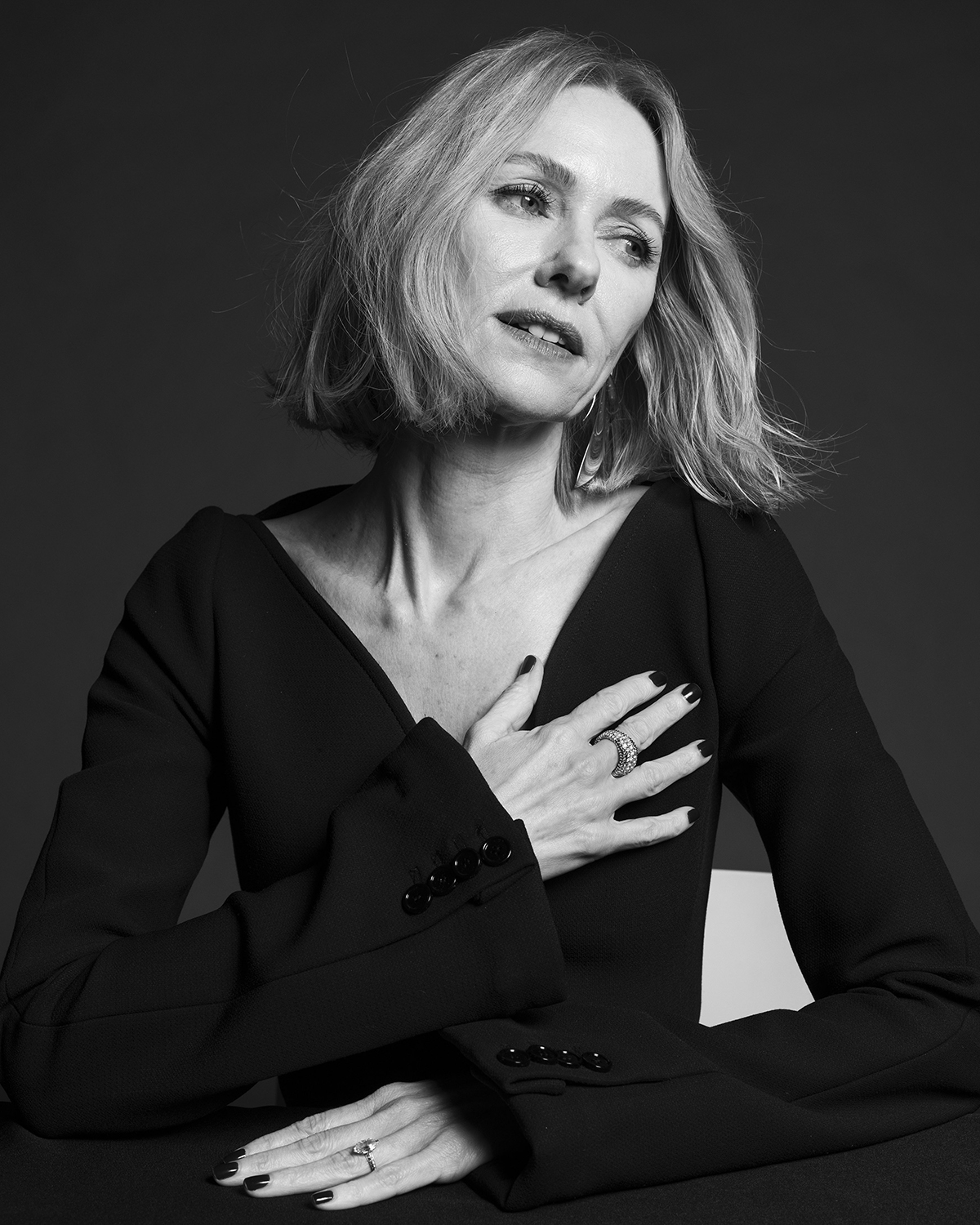 Naomi Watts. Watts noted that the woman she plays went to bed in full makeup and with painful false teeth because she didn’t want her husband to see her without them. Photo / Thea Traff, The New York Times