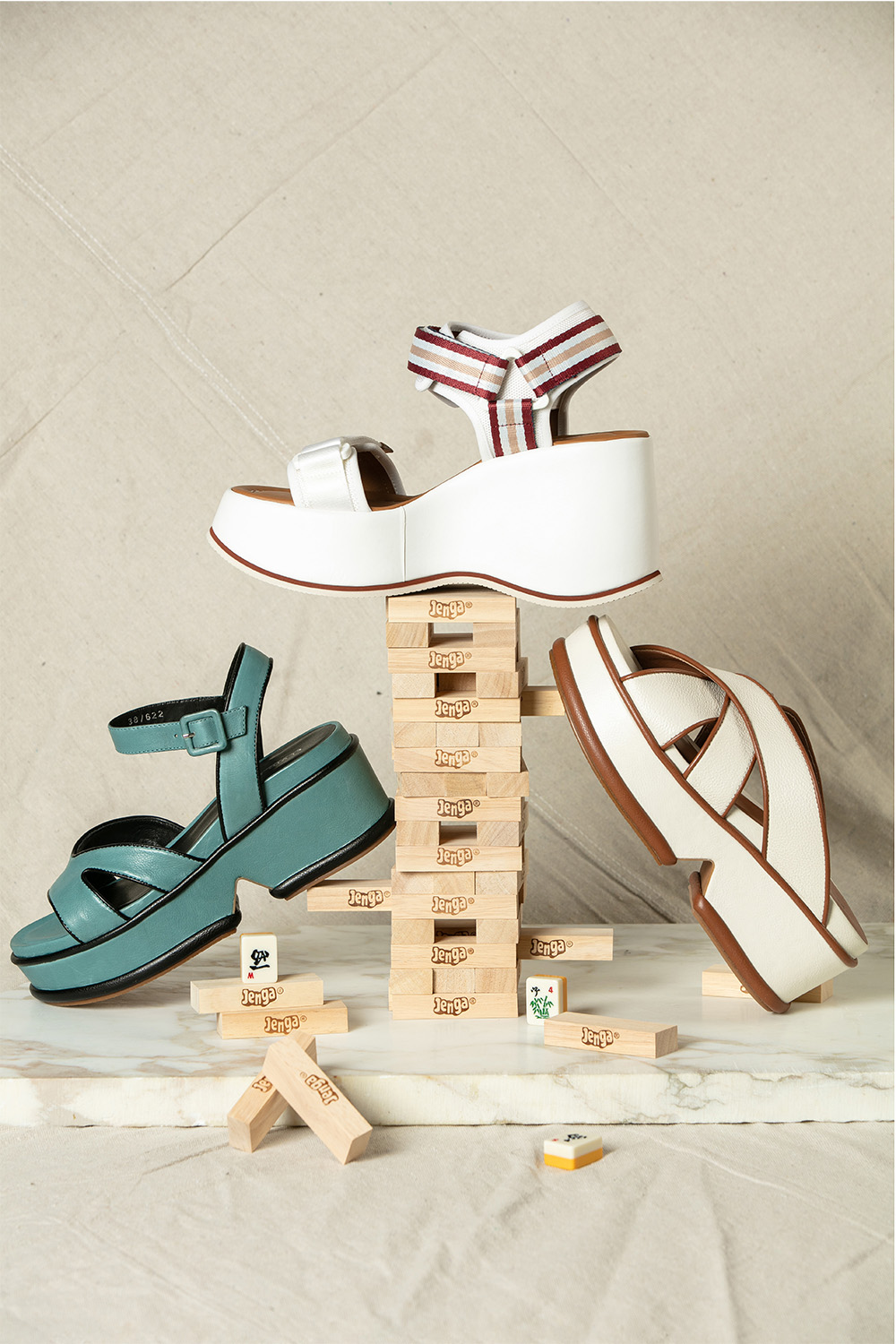 Wedges are a breezy, easy option for stylish stepping. Photo / Babiche Martens