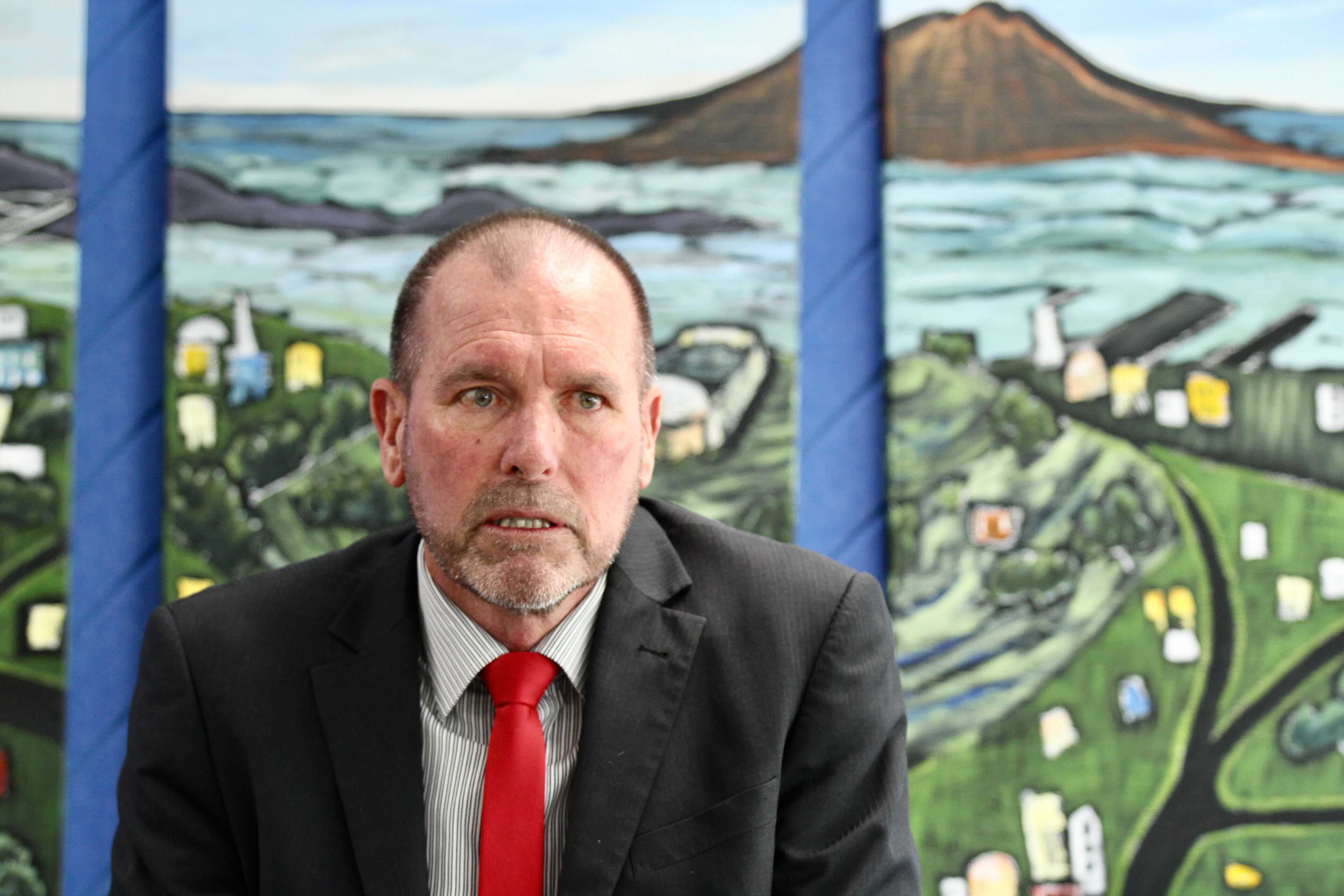 Auckland detective inspector Scott Beard spoke to media following the death of dairy worker Janak Patel earlier this week. Photo / Jed Bradley