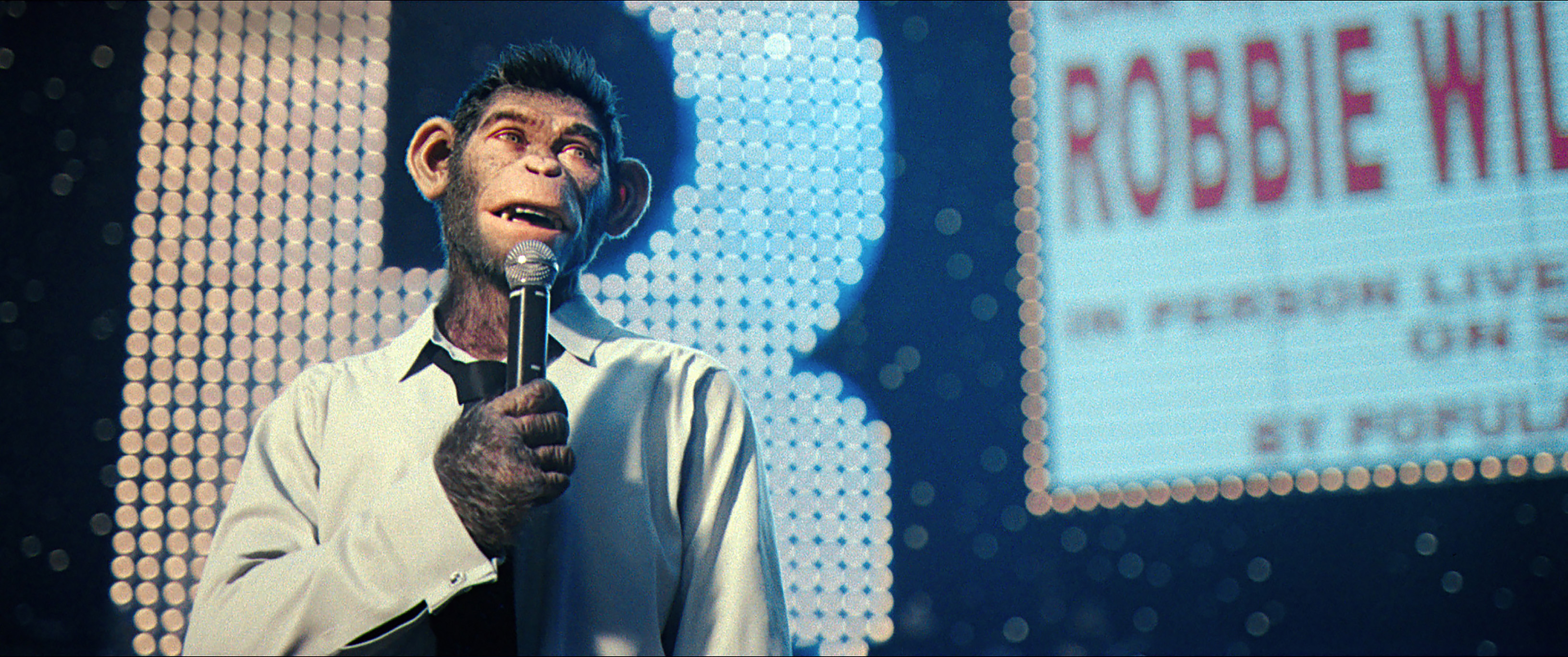 Hey, hey he's the monkey: Robbie Williams' biopic opts for a CGI chimp over an actor to play the music star. Photo / supplied