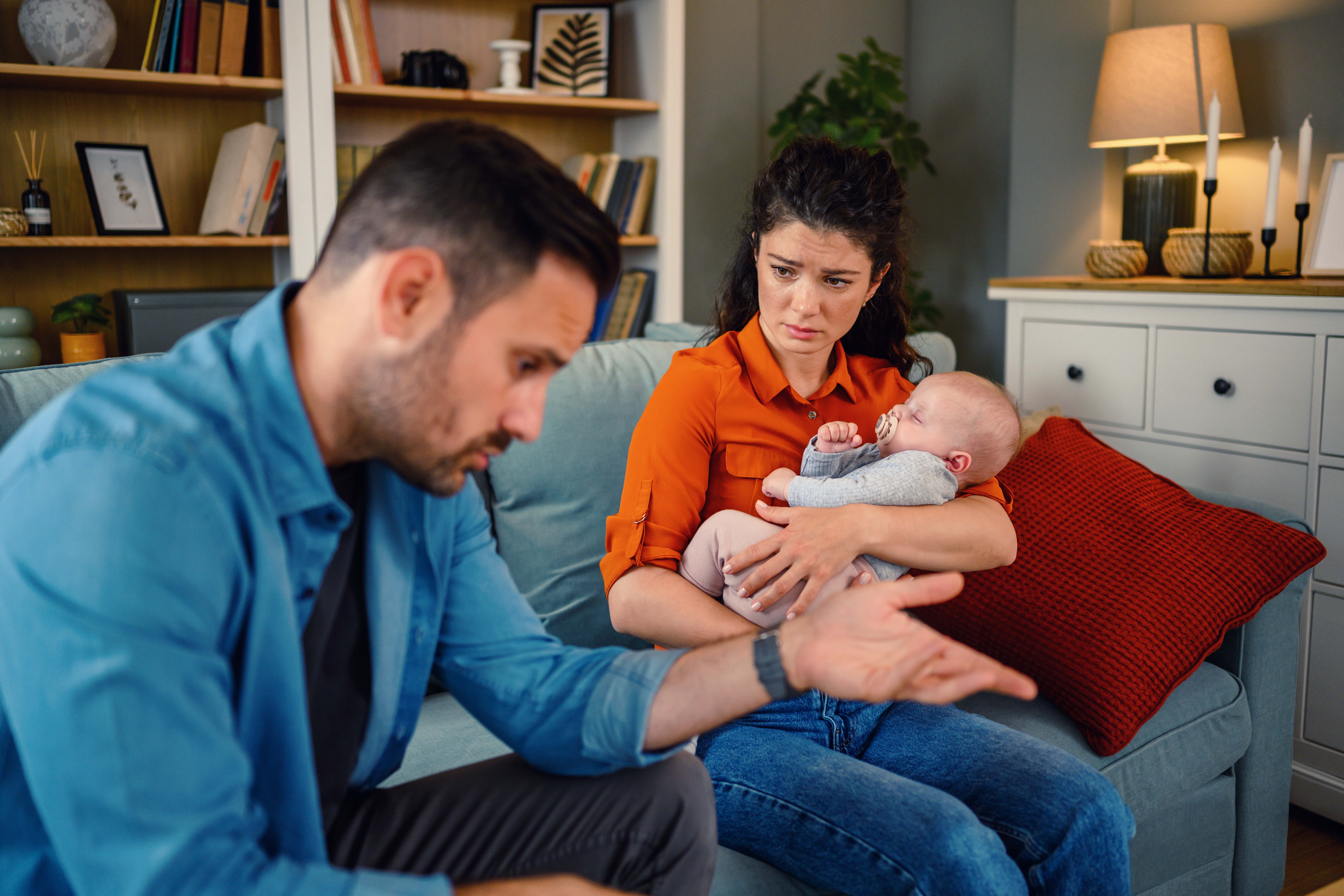 New fathers can also experience anxiety and depression after the birth of a baby. Photo / Getty Images