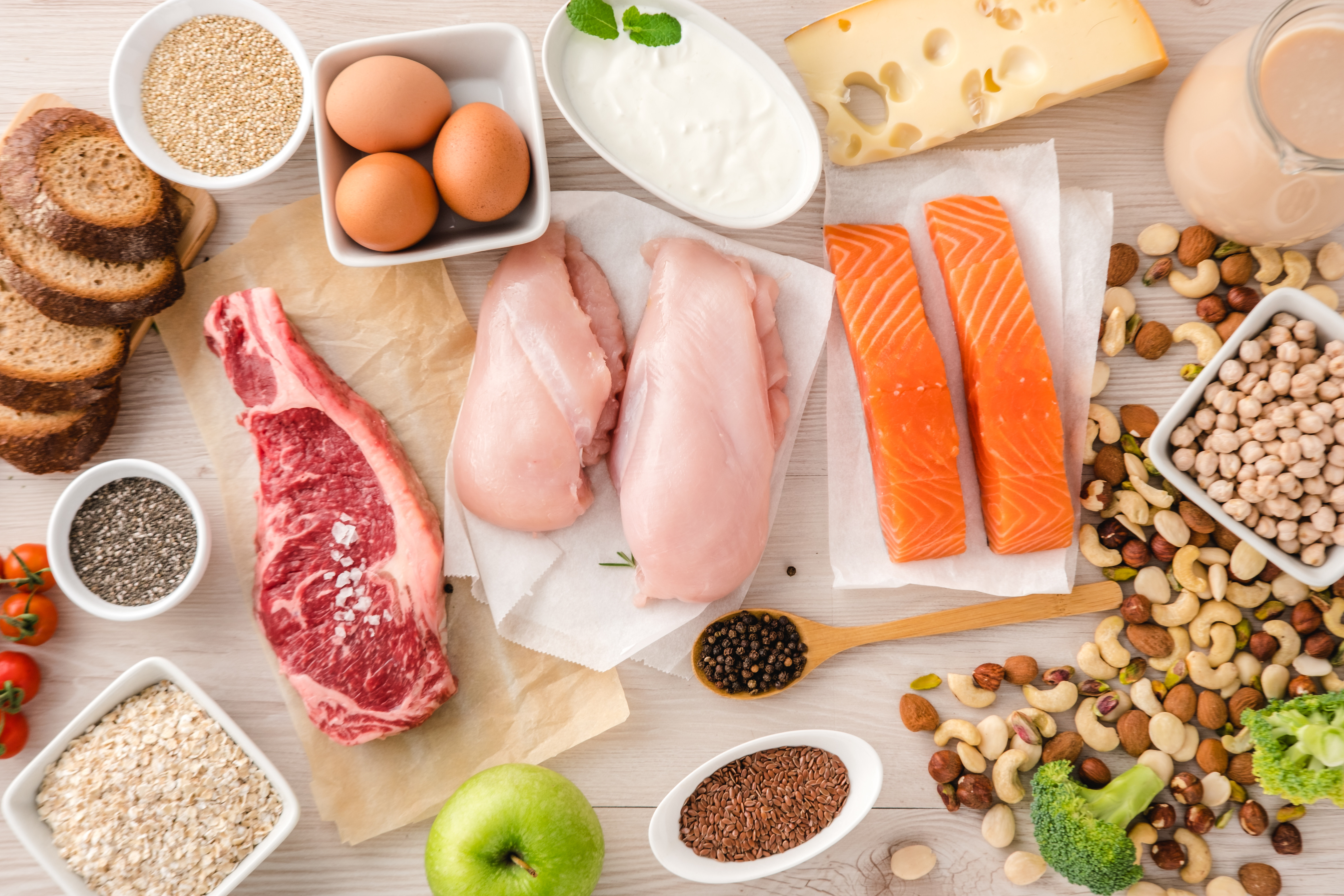 Protein intake becomes more important as individuals enter mid-life and beyond, as natural muscle loss (sarcopenia) starts in one's 30s and continues at a rate of 1-2 per cent annually by the age of 50. Photo / 123rf