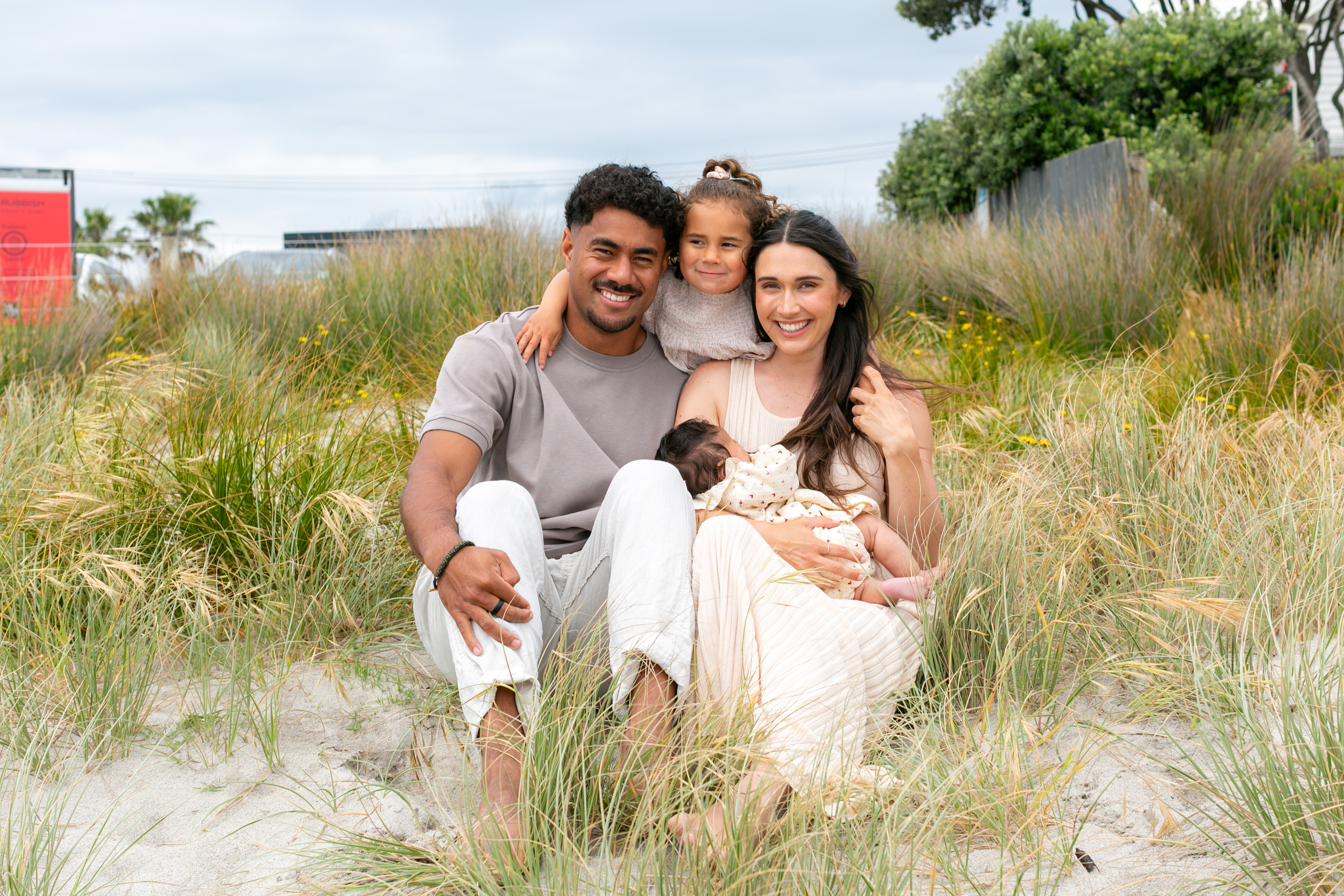 Emoni Narawa says newborn daughter Nyla is healing his heart after he suffered a devastating injury. Photo / Maree Wilkinson