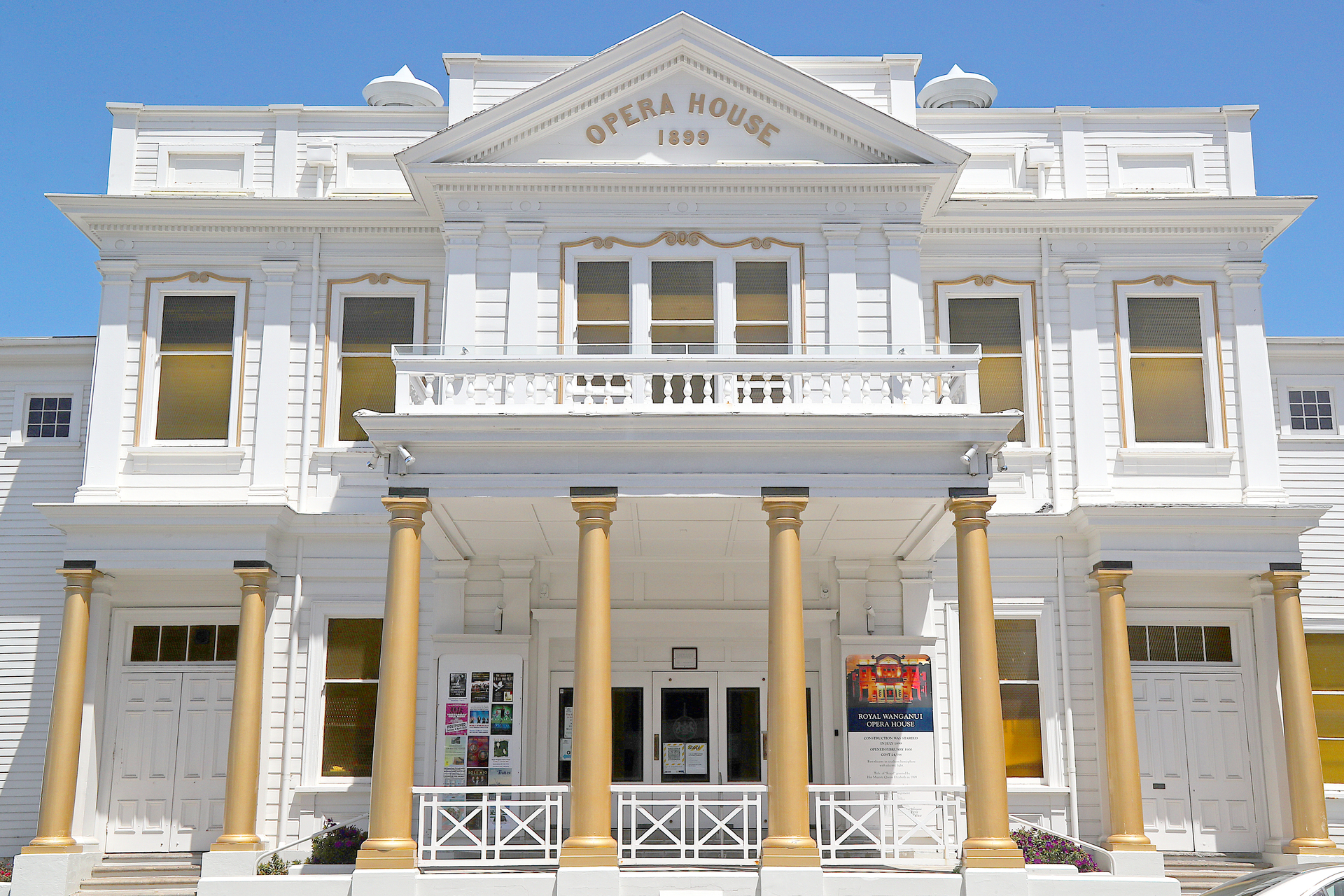 McKenzie and his band play at the Royal Whanganui Opera House, the location for the video shoot for his single A Little Tune, on September 12. Photo / Bevan Conley