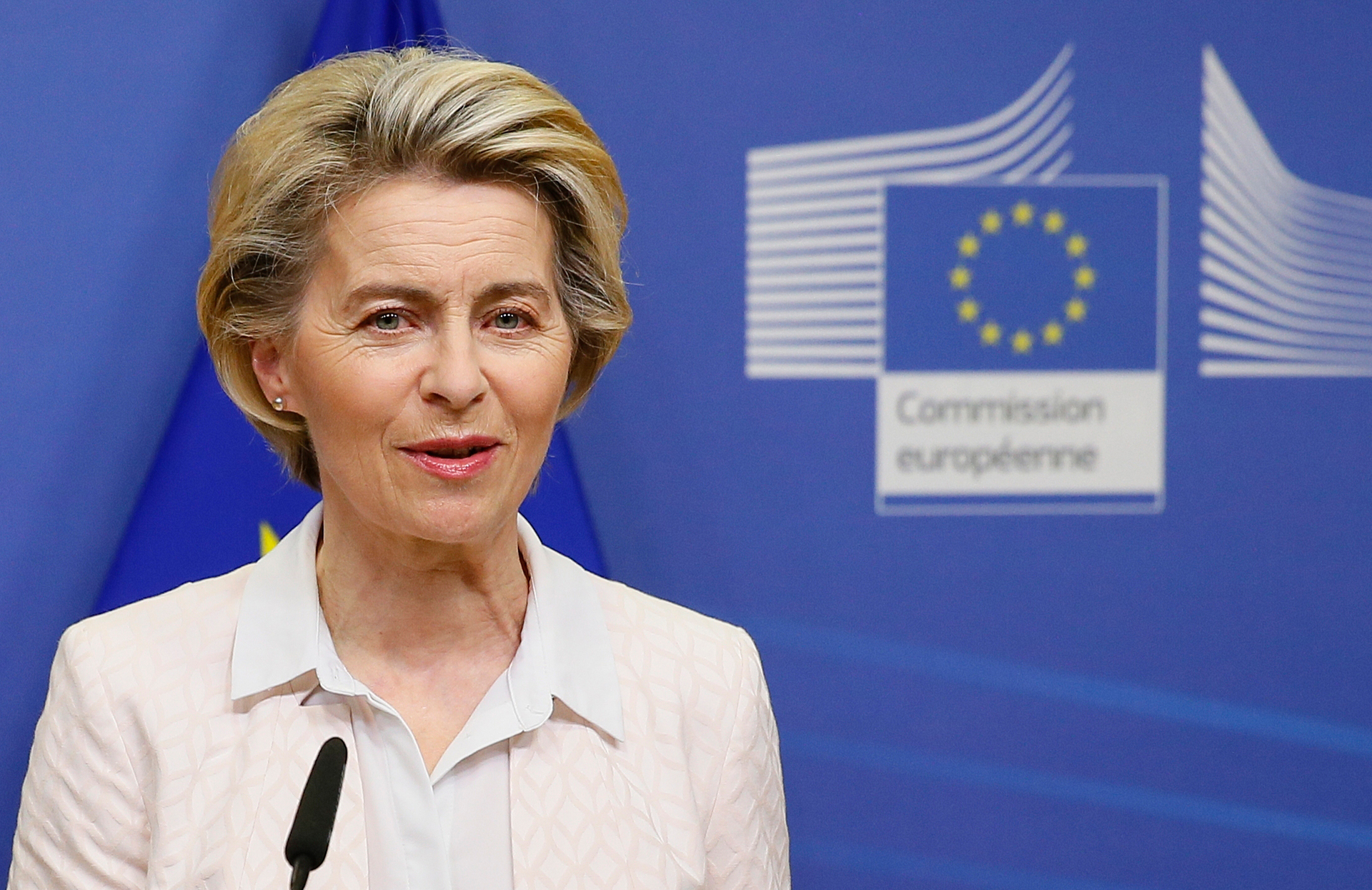 European Commission President Ursula von der Leyen spoke with New Zealand Prime Minister Christopher Luxon on Thursday. Photo / Julien Warnand