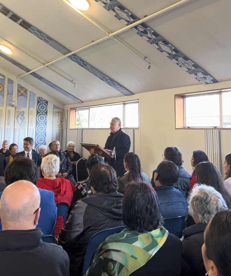 Te Pāti Māori president John Tamihere announcing Meka Whaitiri's move to the Māori Party. Photo / Supplied
