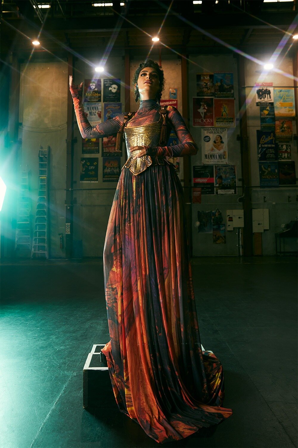  Roxie Mohebbi wears a Zheyi Ruan design for Viva. Photo / Mara Sommer
