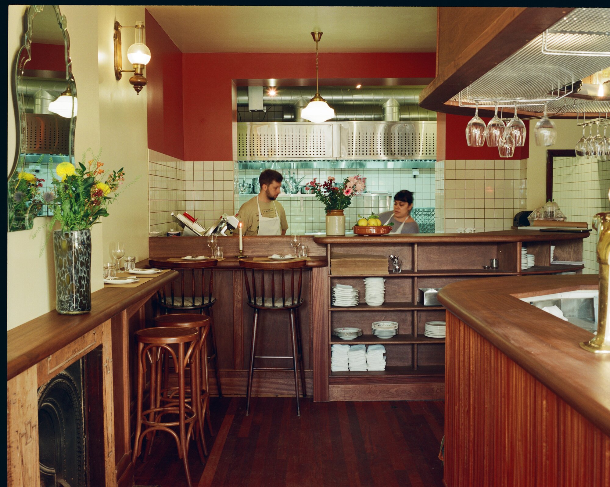 Ry Jessup and Dara Klein in the kitchen at their new restaurant Tiella. Photo / James Sindle