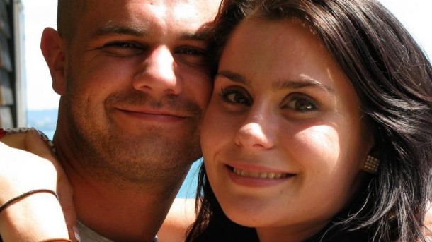 Connor Morris and Milly Edler-Holmes. Morris died in the arms of his partner after he was struck by Murray. Photo / Facebook