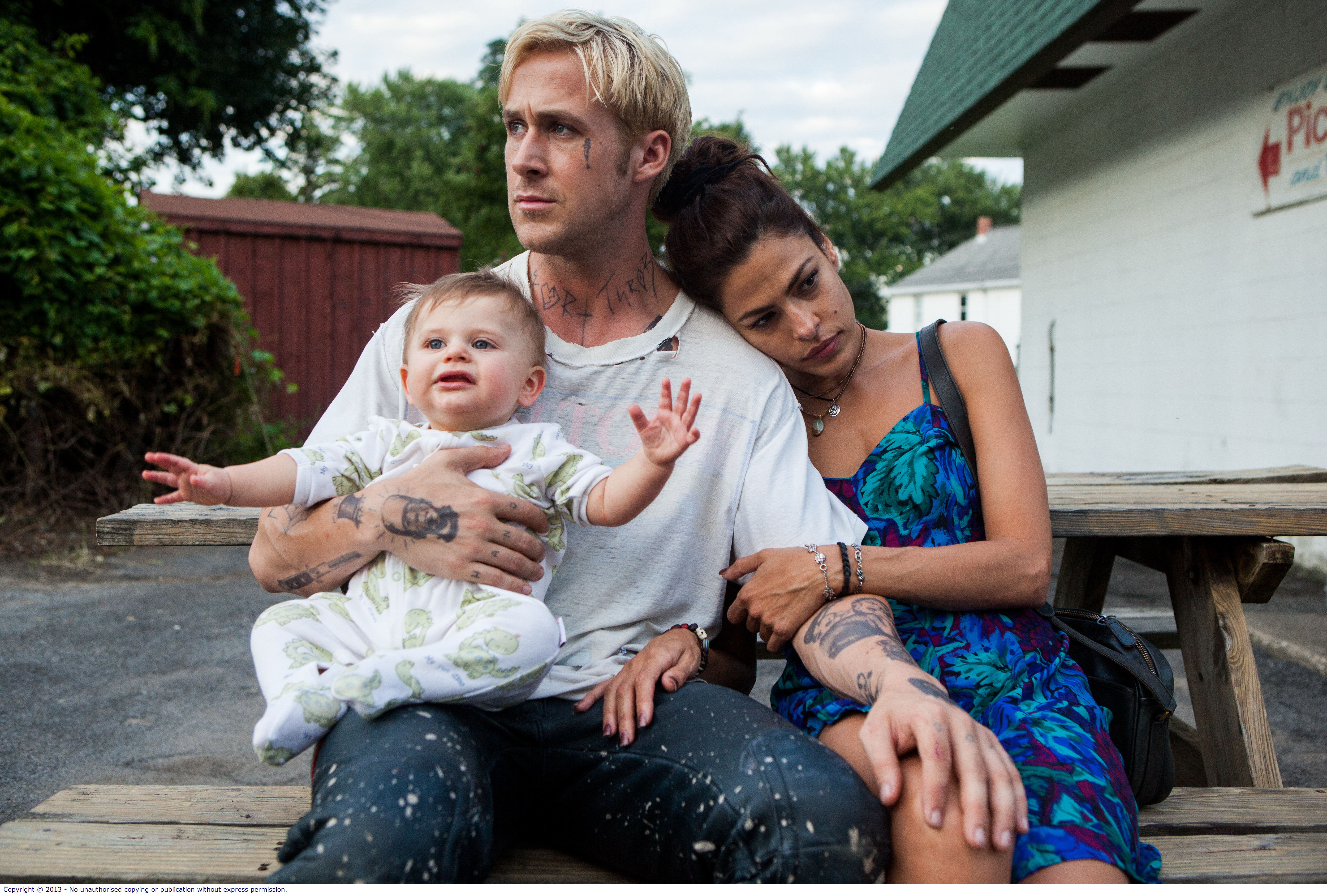 Ryan Gosling and Eva Mendes share a strained relationship in 'The Place Beyond the Pines'.