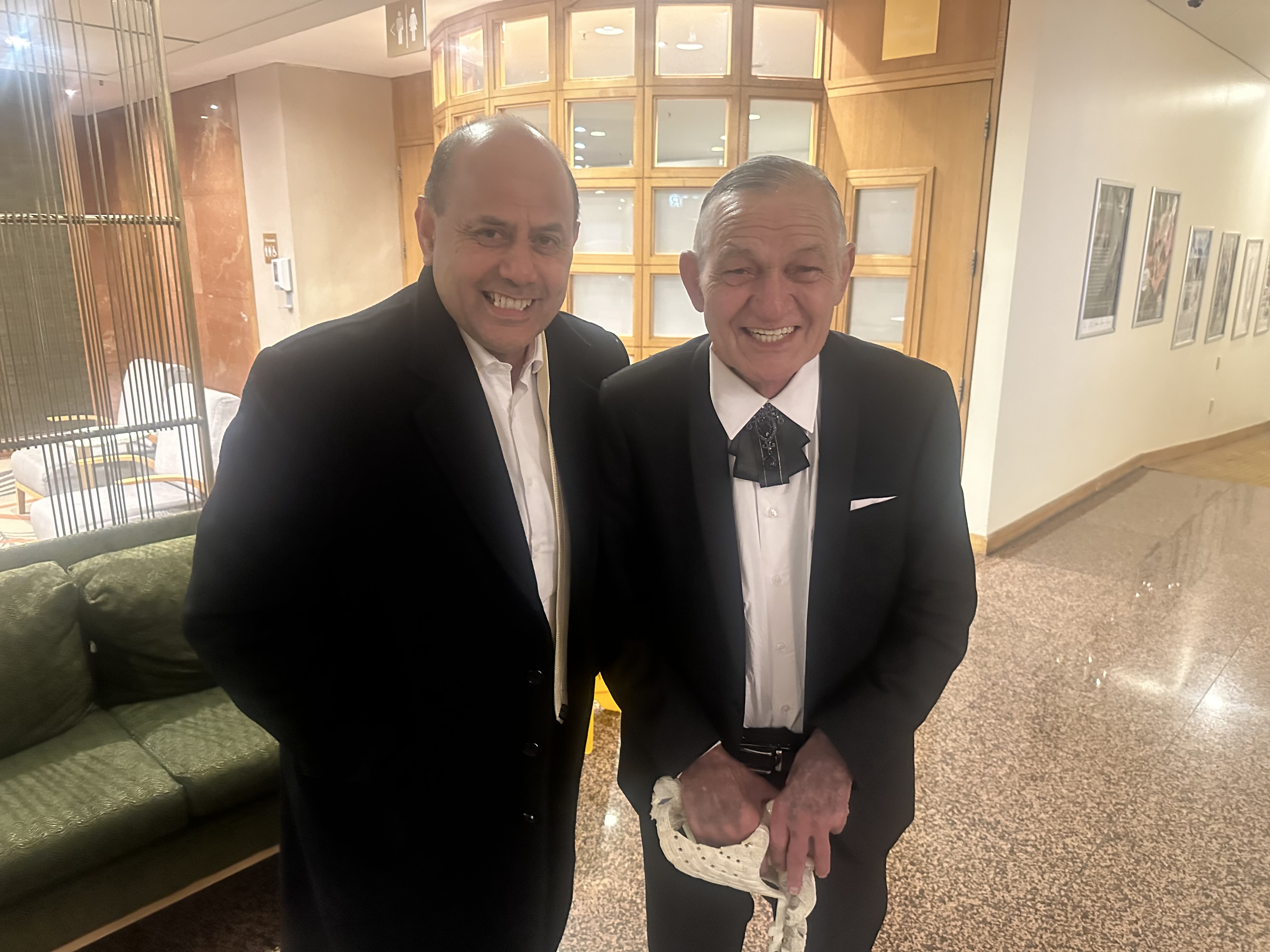 The Kīngi and I. Labour MP Willie Jackson (left) and Kīngi Tūheitia.