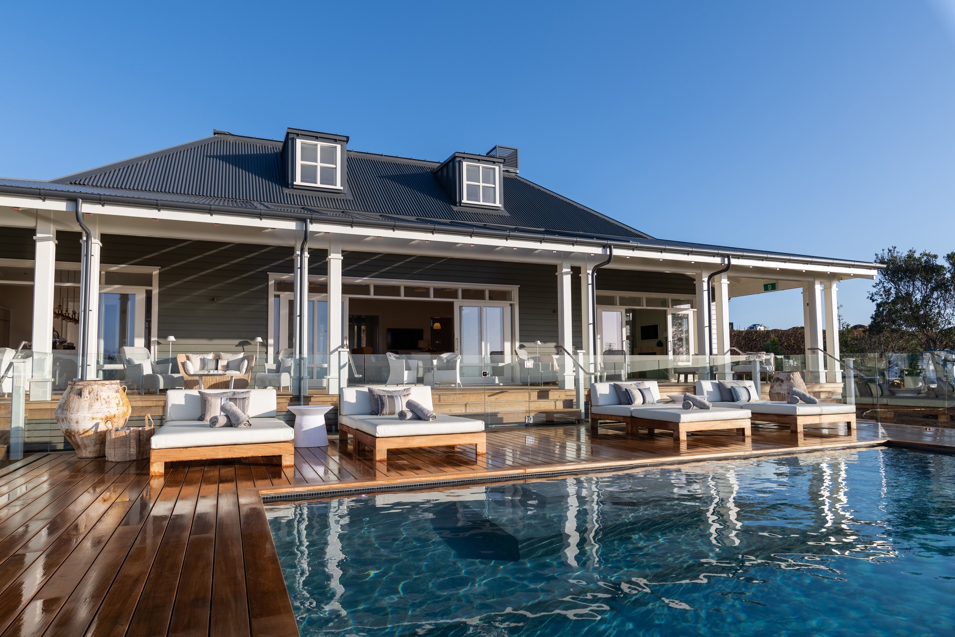 Kauri Cliffs' four-bedroom villas were designed by Virgina Fisher, with family in mind. Photo / Supplied