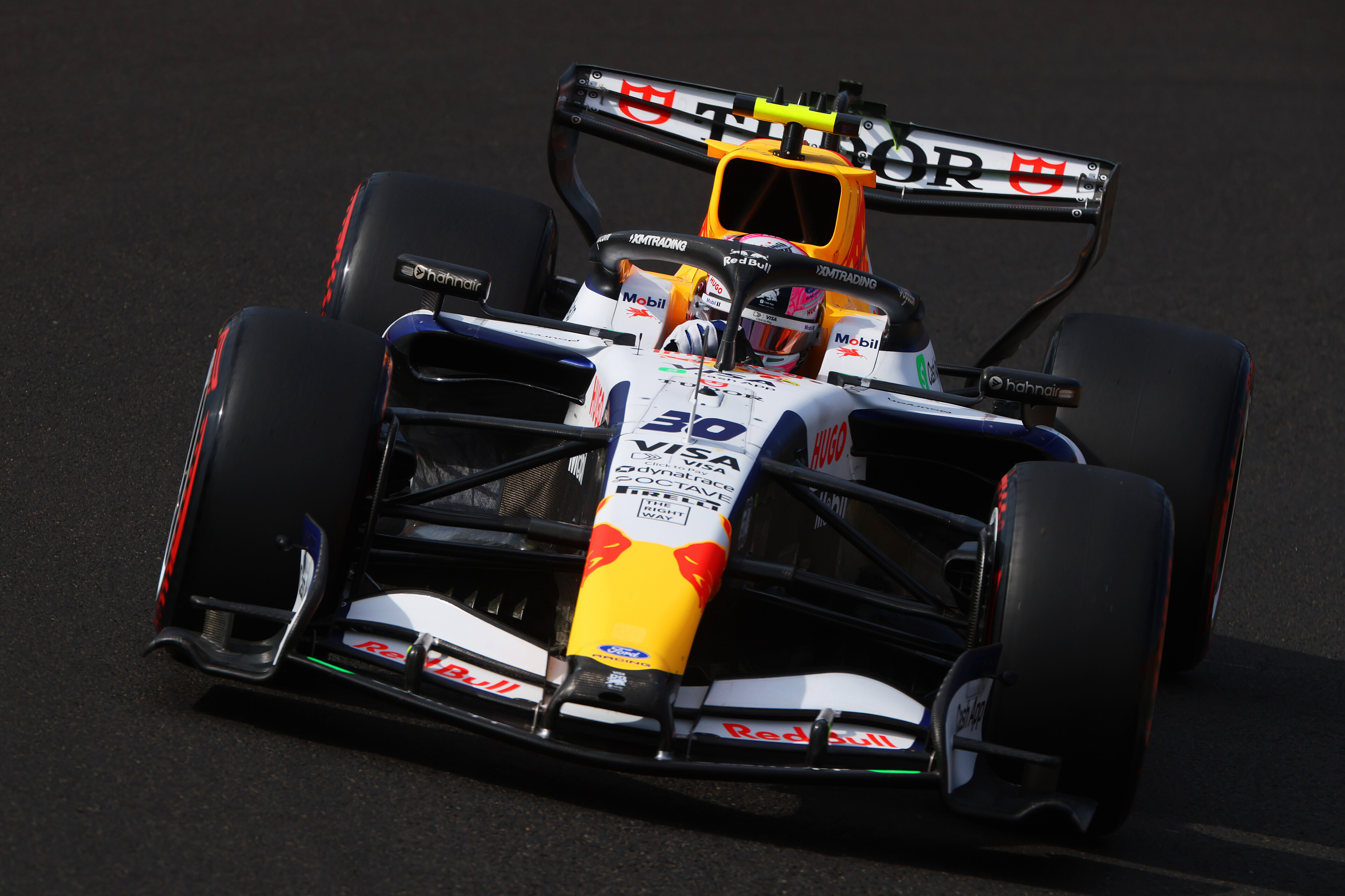 Liam Lawson at the Hungarian Grand Prix. Photo / Red Bull