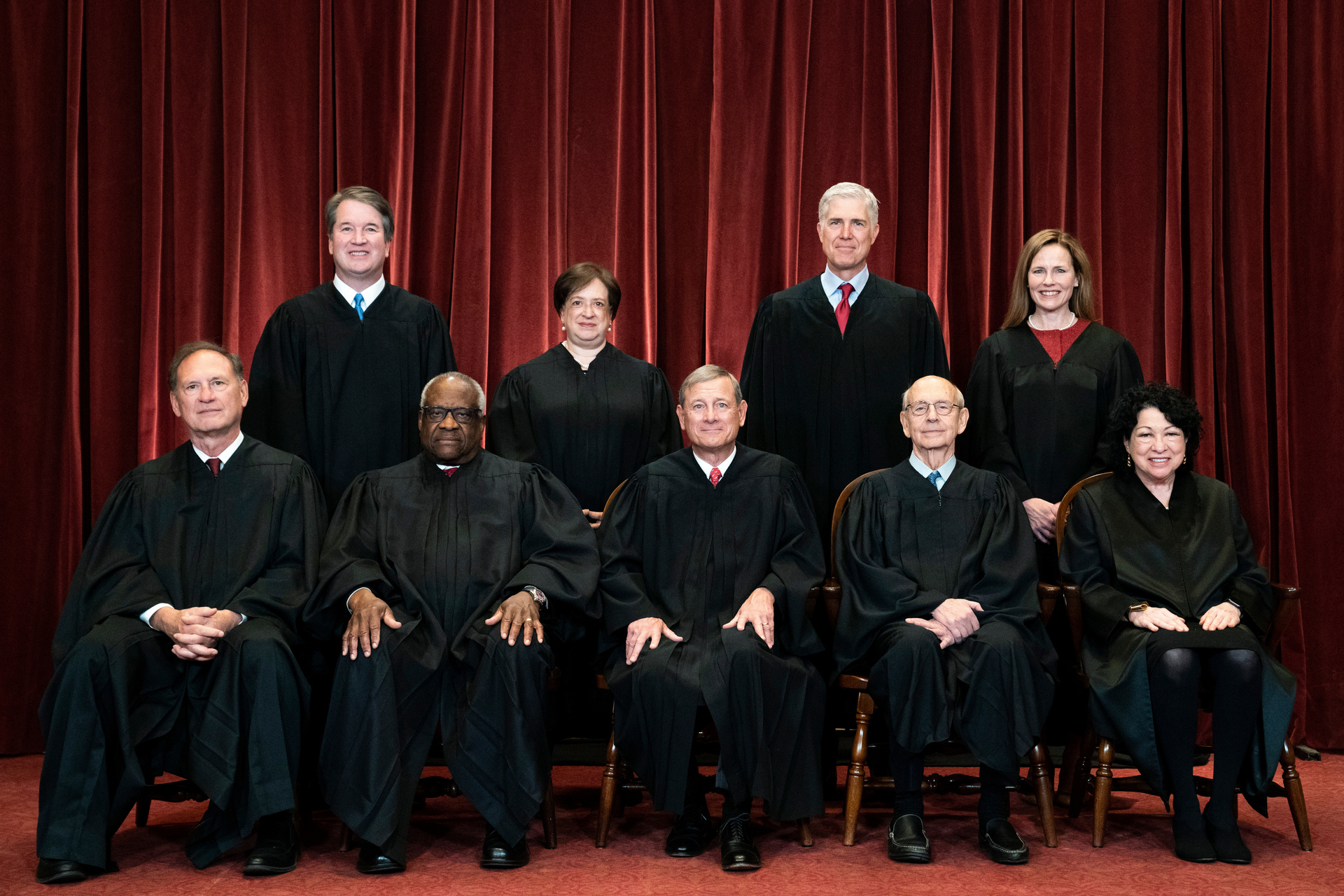 The justices of the US Supreme Court. Photo / AP