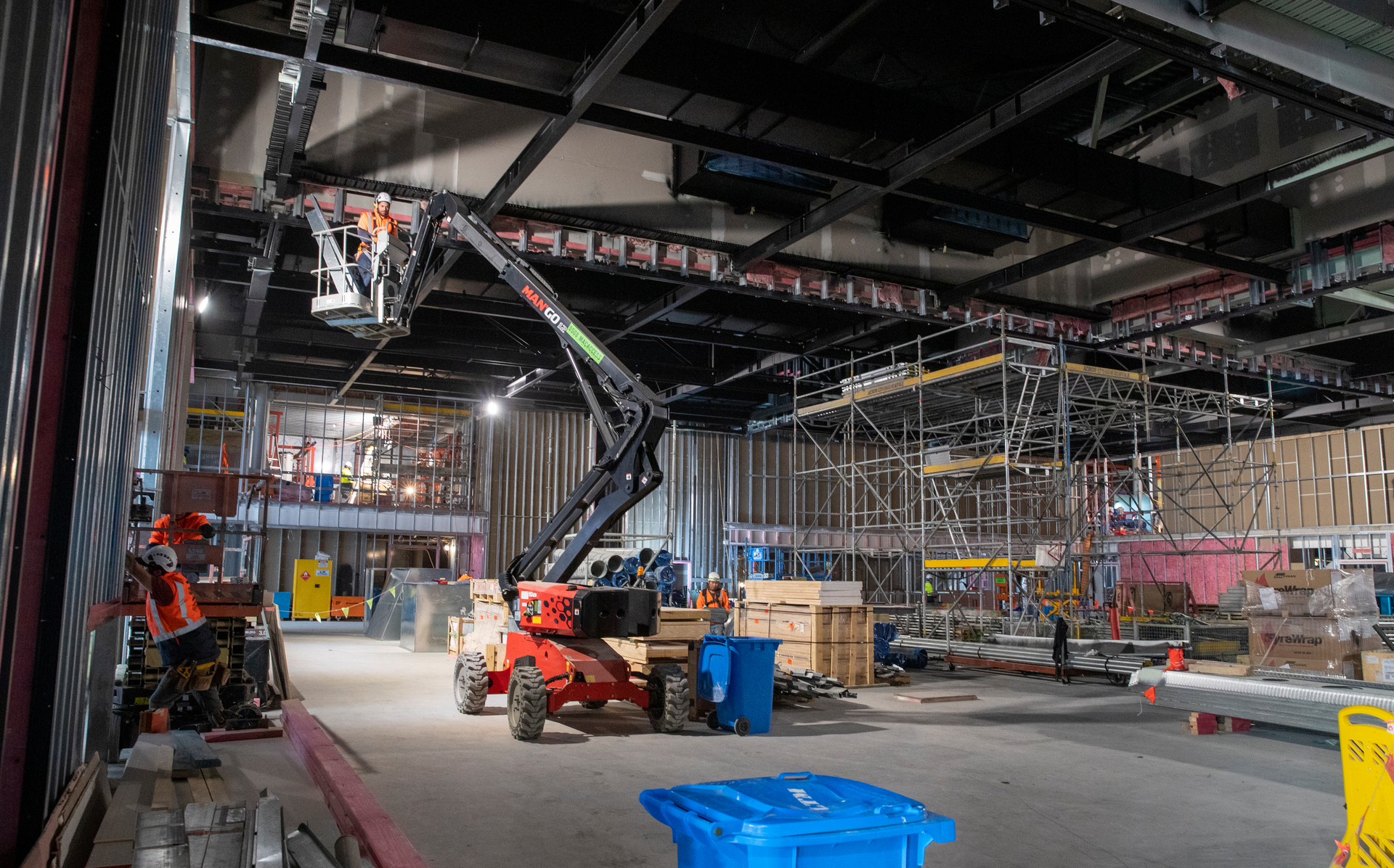 The building is base isolated, has 2,250 tonnes of steel in it, and 10,000 cubic meters of concrete. Photo / Mark Mitchell