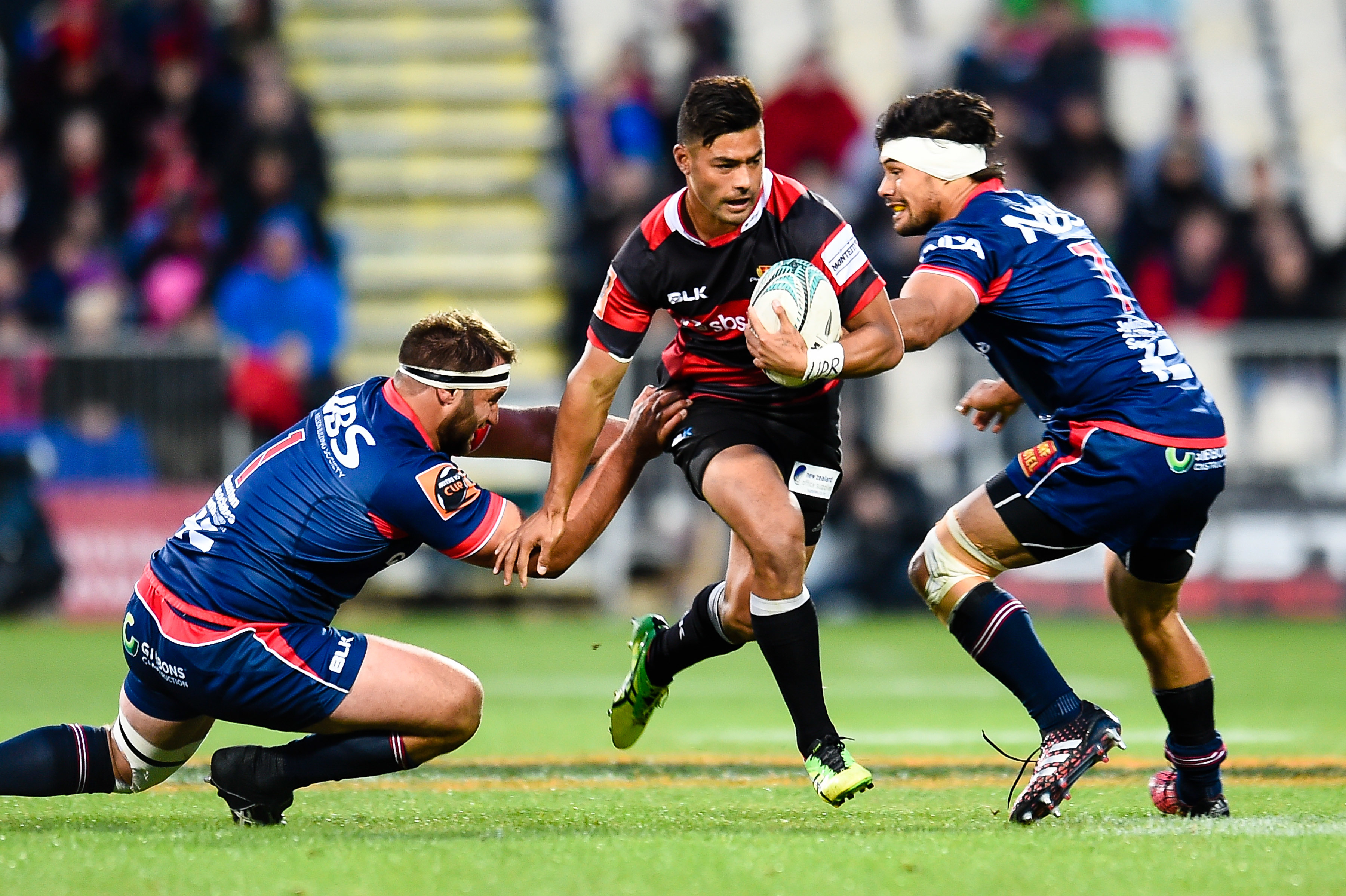 Shane Christie - right - had to retire due to concussions and is involved in trying to make the game safer. Photo / Photosport