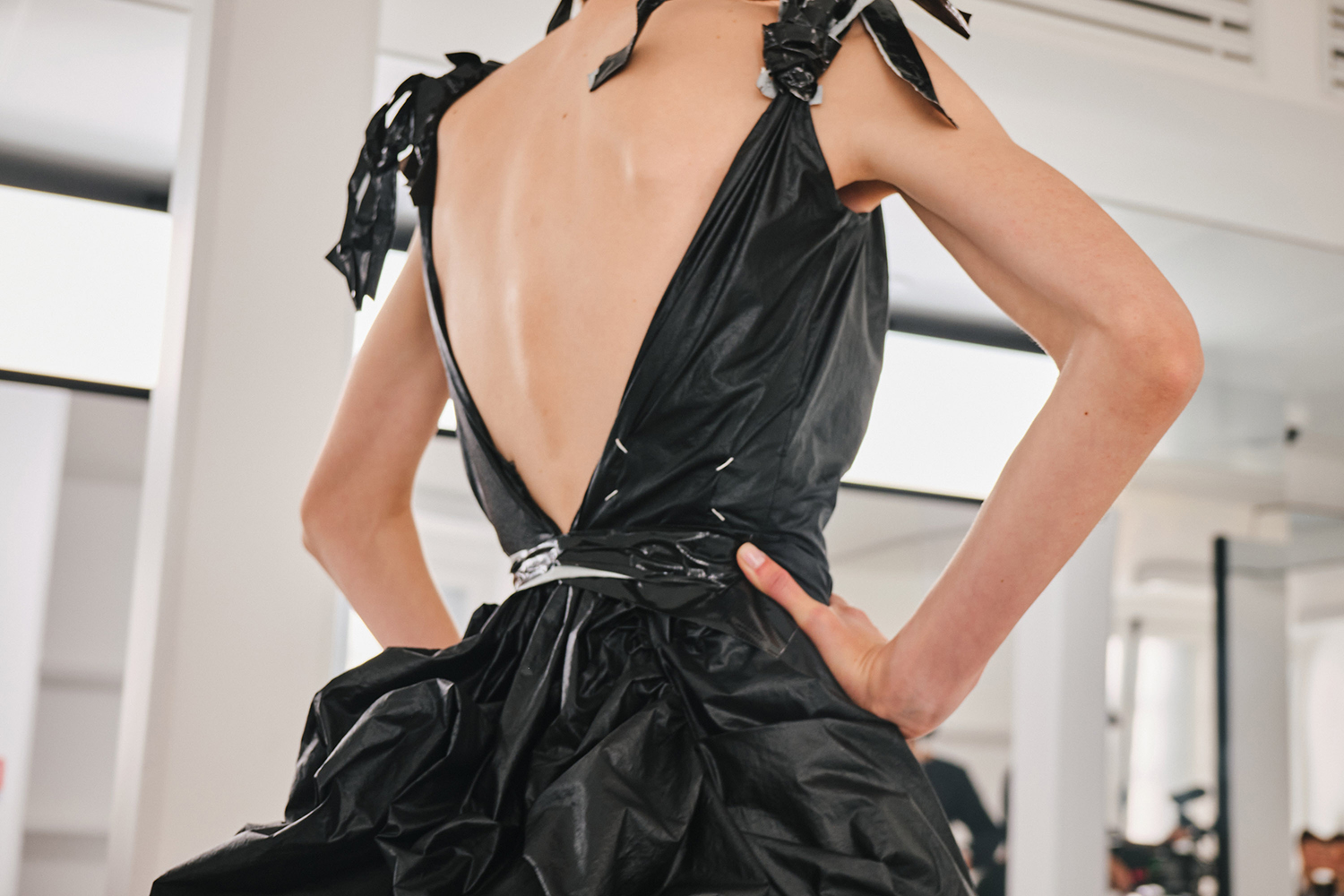 A model at the Maison Margiela spring/summer 2024 show, in Paris. Photo / Simbarashe Cha, The New York Times



