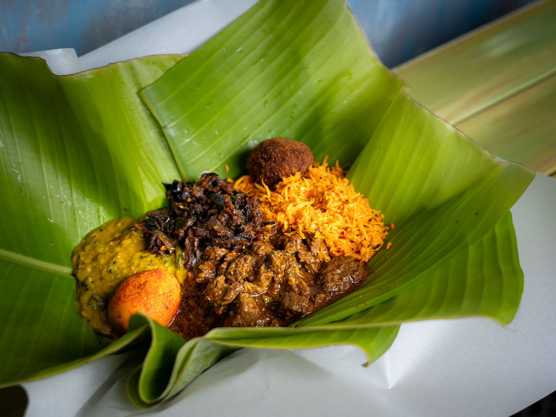 Lamprais from Indy's Curry Pot. Photo / Malcolm Campbell