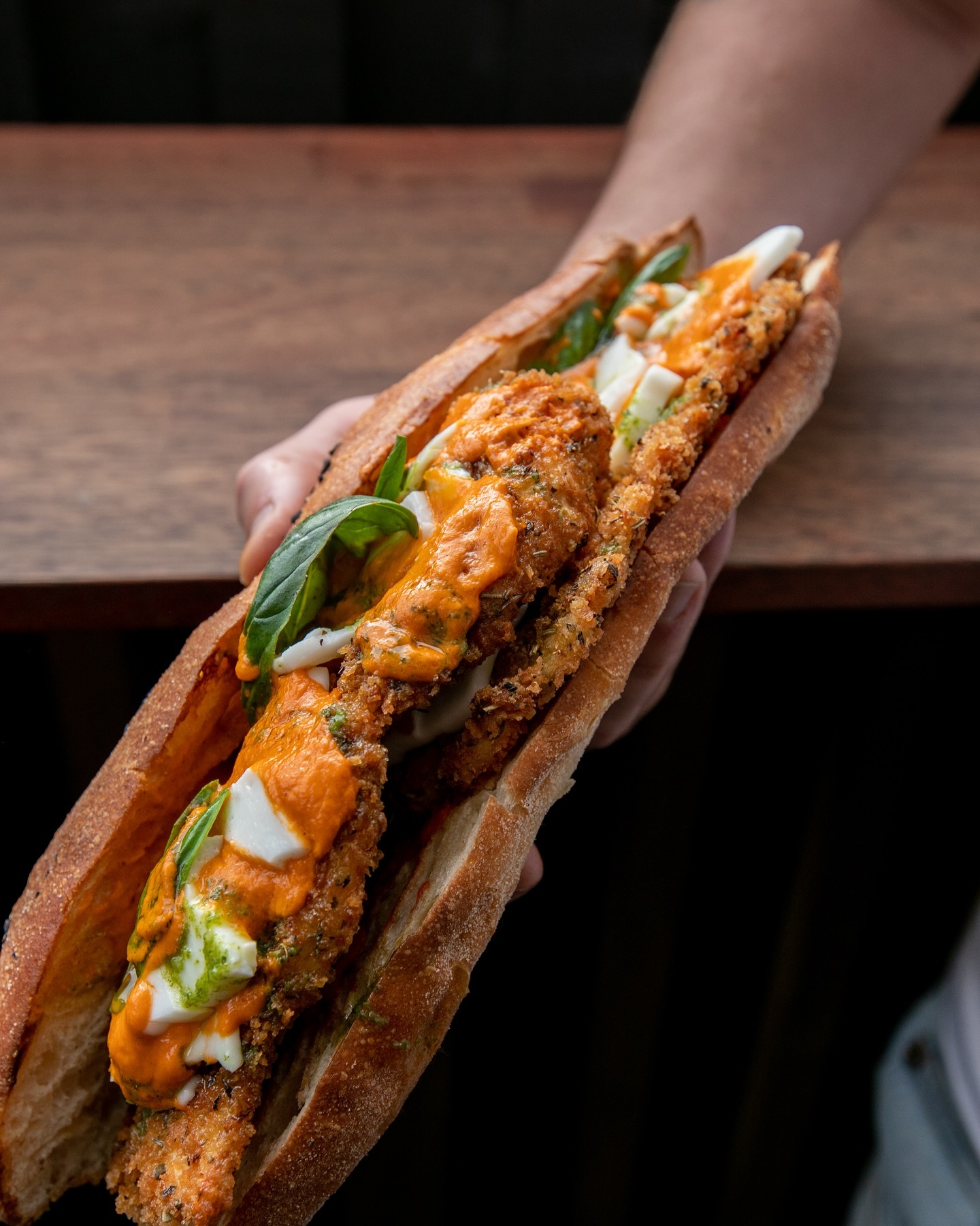 Bodega's vodka chicken and sausage ragu sandwich. Photo / @Bodega_akl