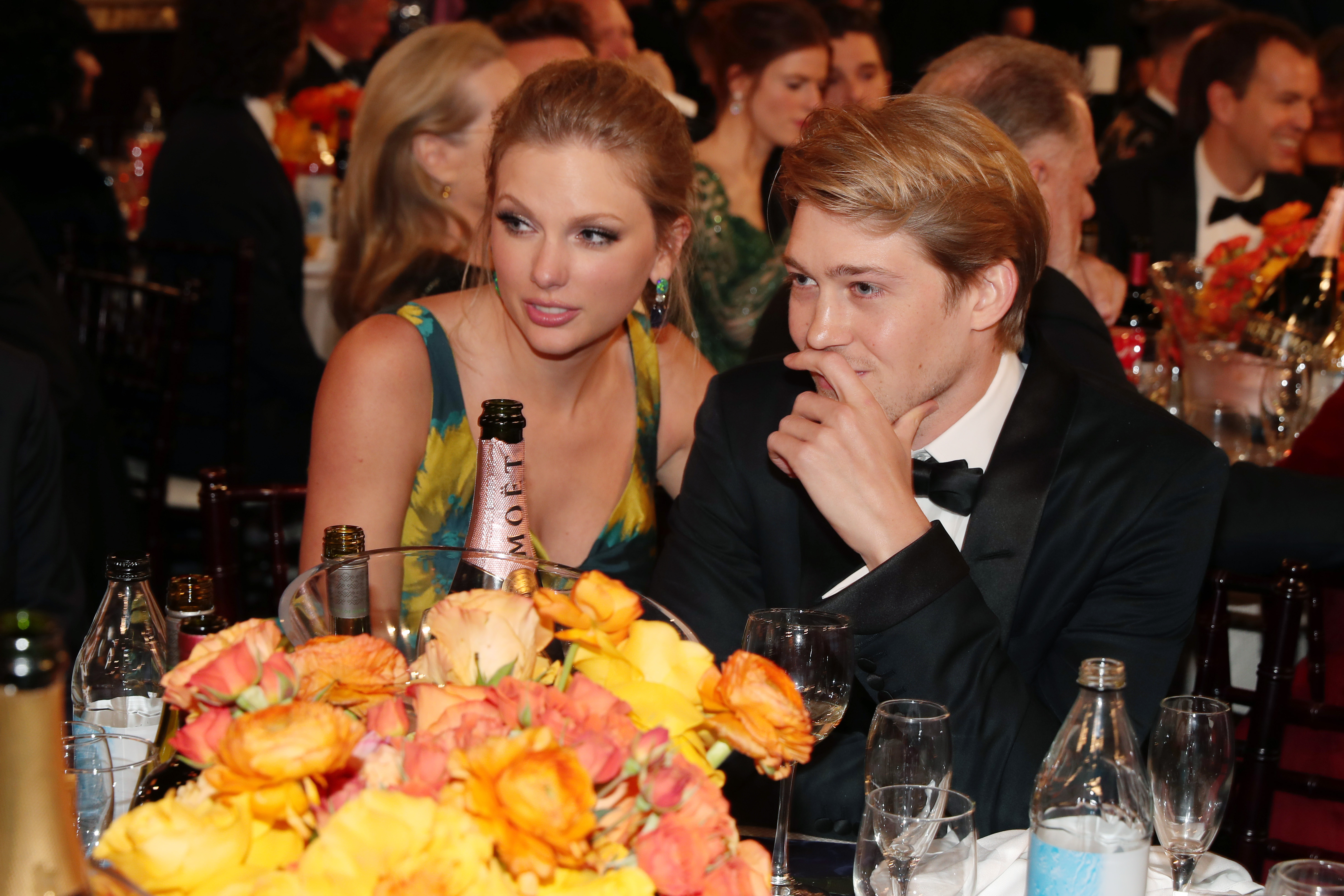 Taylor Swift and Joe Alwyn were in a relationship from 2016 to 2023. Alwyn was asked if Swift's new album, The Tortured Poets Department, was inspired by their break-up. Photo / NBC